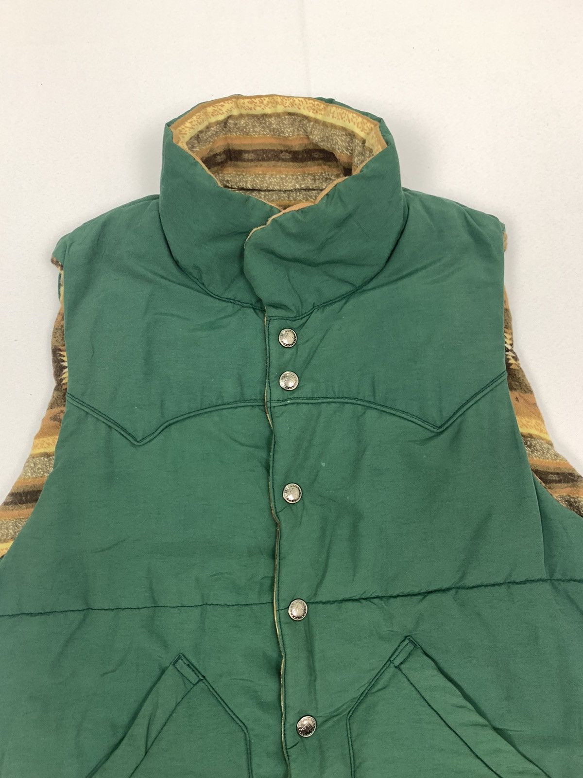 Japanese Brand UNIONMADE GRN TOKYO Reversible Navajo Aztec Art Vest Jacket Size US L / EU 52-54 / 3 - 15 Thumbnail