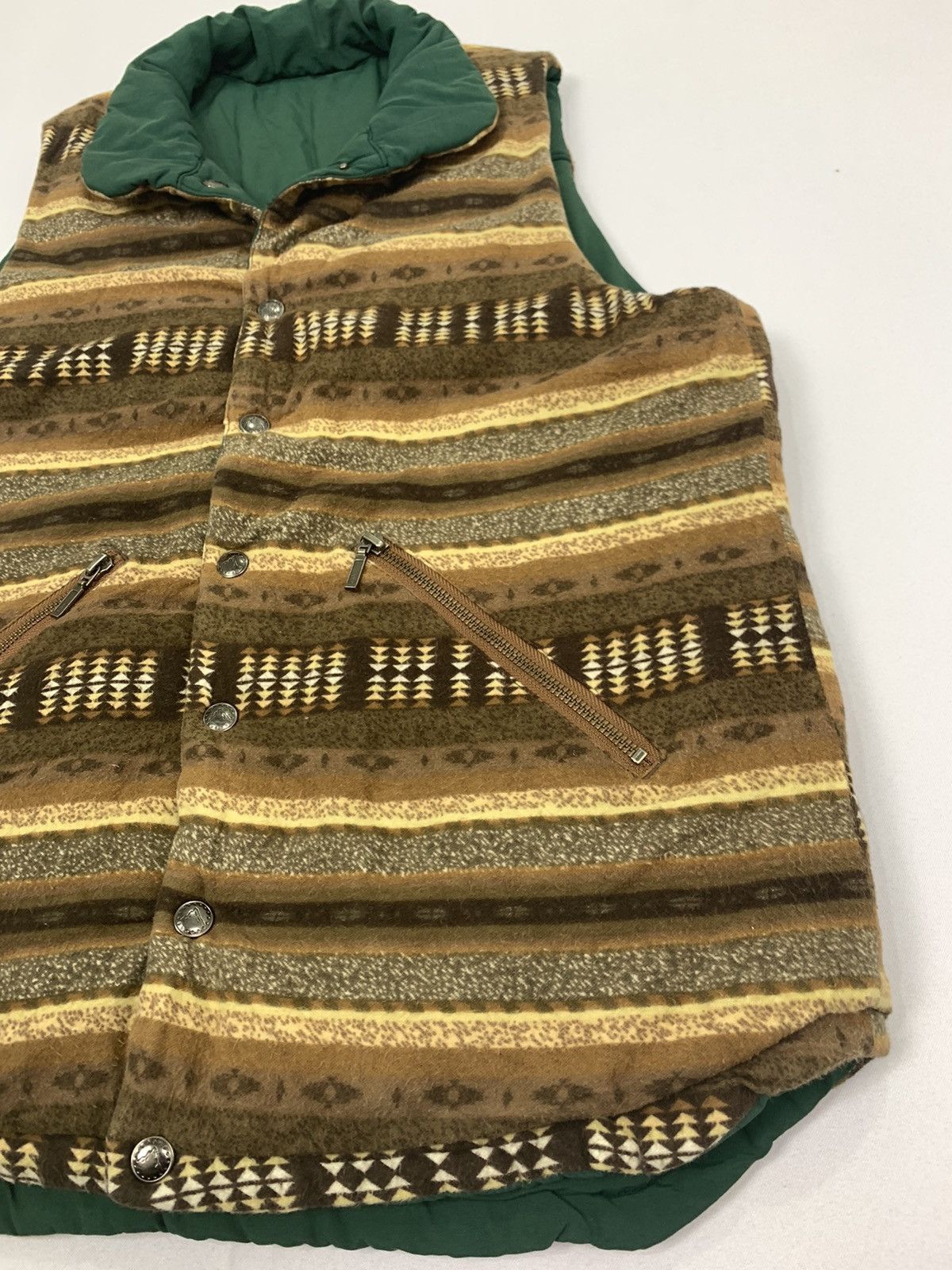 Japanese Brand UNIONMADE GRN TOKYO Reversible Navajo Aztec Art Vest Jacket Size US L / EU 52-54 / 3 - 9 Thumbnail