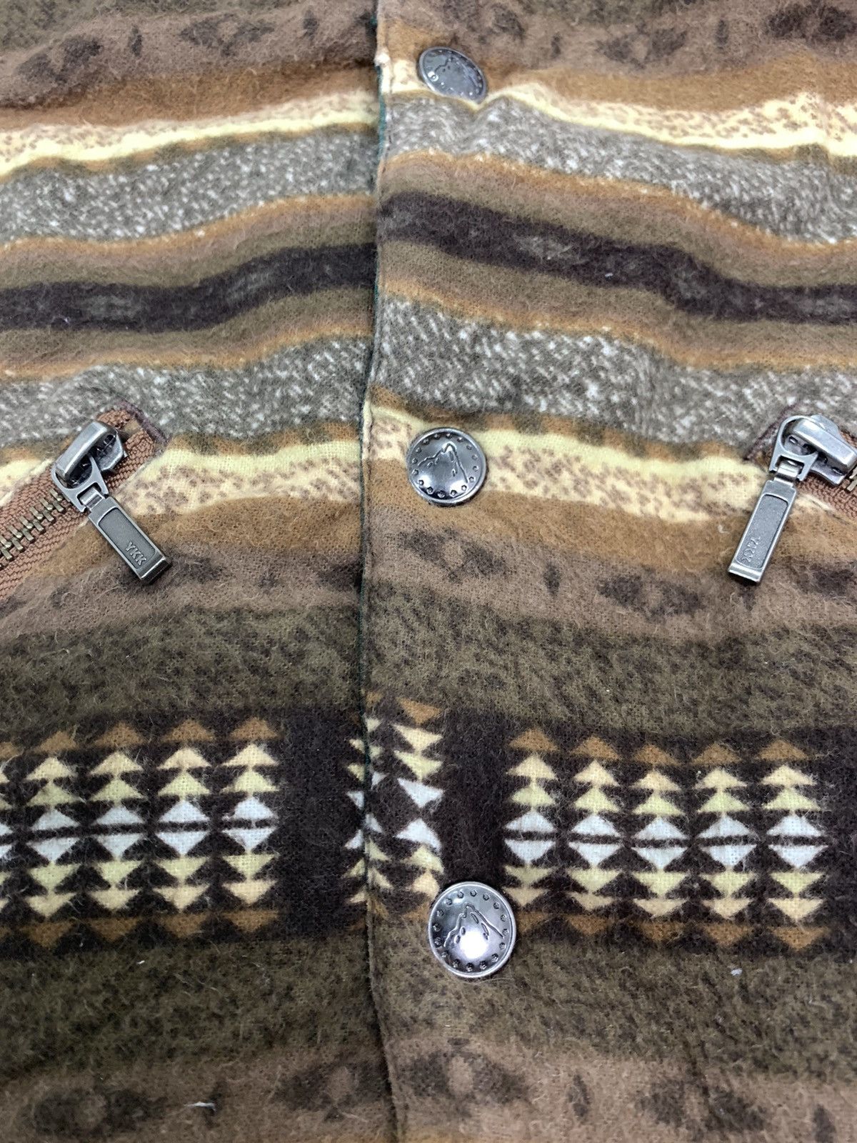 Japanese Brand UNIONMADE GRN TOKYO Reversible Navajo Aztec Art Vest Jacket Size US L / EU 52-54 / 3 - 11 Thumbnail