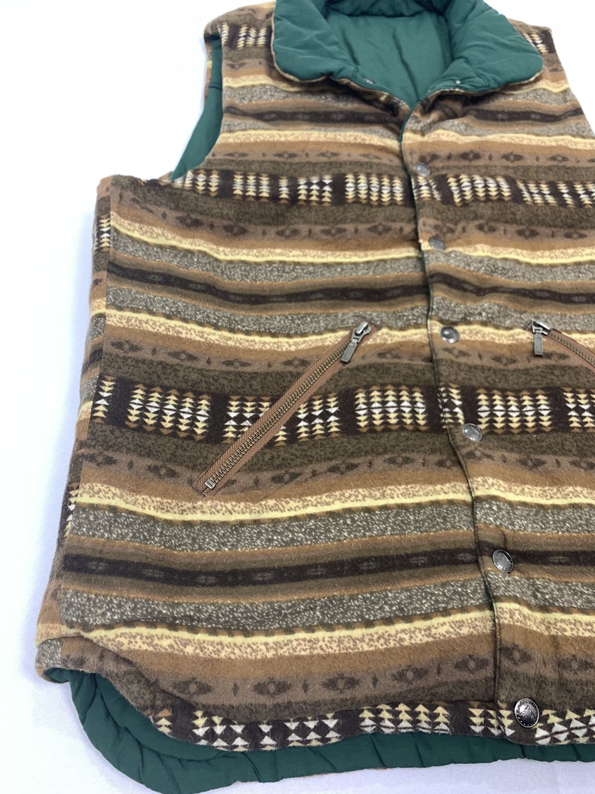 Japanese Brand UNIONMADE GRN TOKYO Reversible Navajo Aztec Art Vest Jacket Size US L / EU 52-54 / 3 - 8 Thumbnail