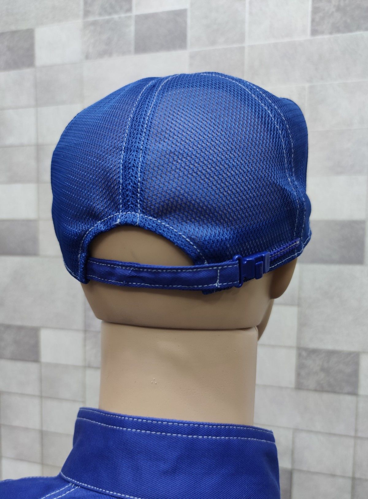 Japanese Brand NISMO! NISSAN Blue Stage Half Mesh Trucker Hat Size ONE SIZE - 8 Thumbnail