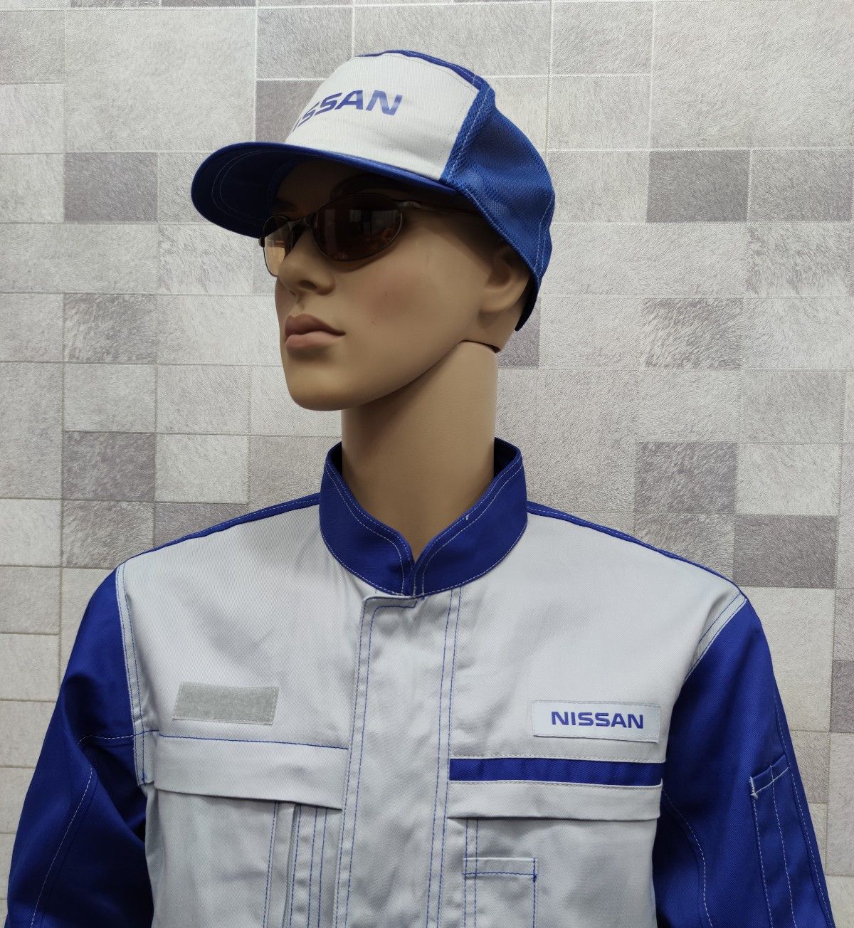 Japanese Brand NISMO! NISSAN Blue Stage Half Mesh Trucker Hat Size ONE SIZE - 3 Thumbnail