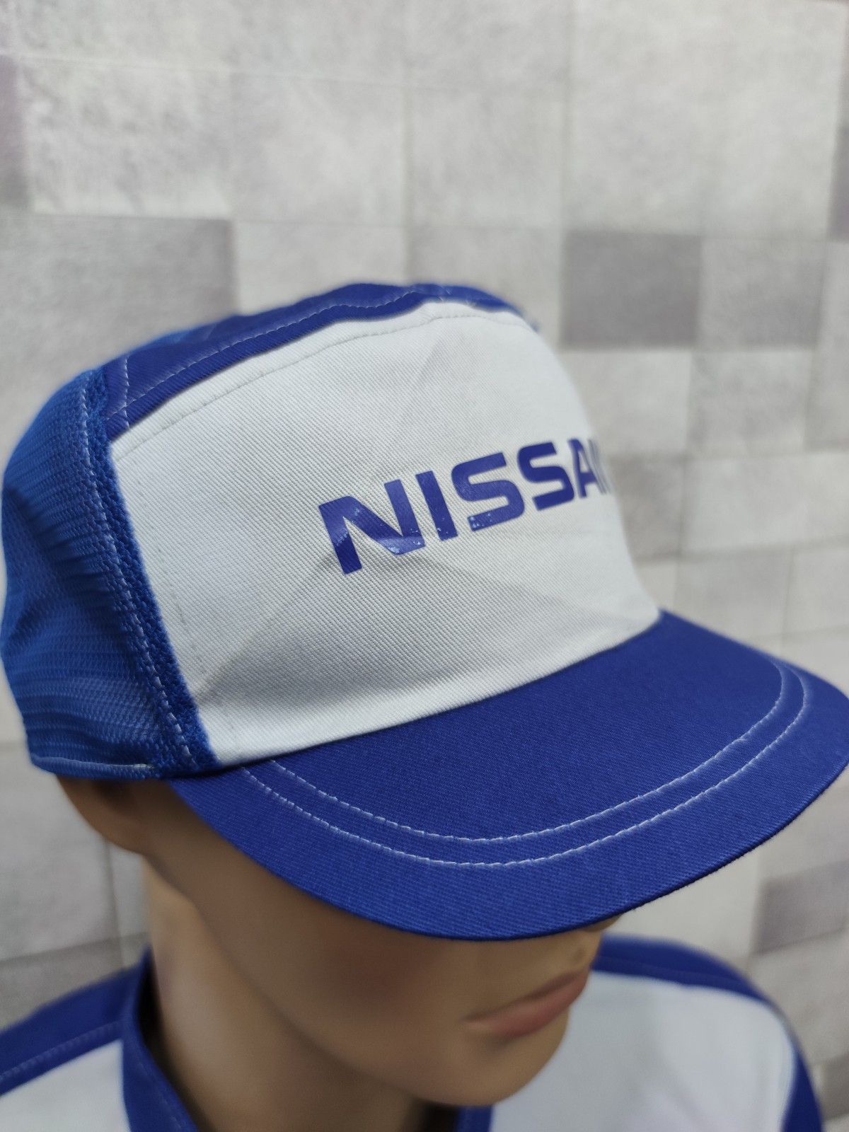 Japanese Brand NISMO! NISSAN Blue Stage Half Mesh Trucker Hat Size ONE SIZE - 5 Thumbnail
