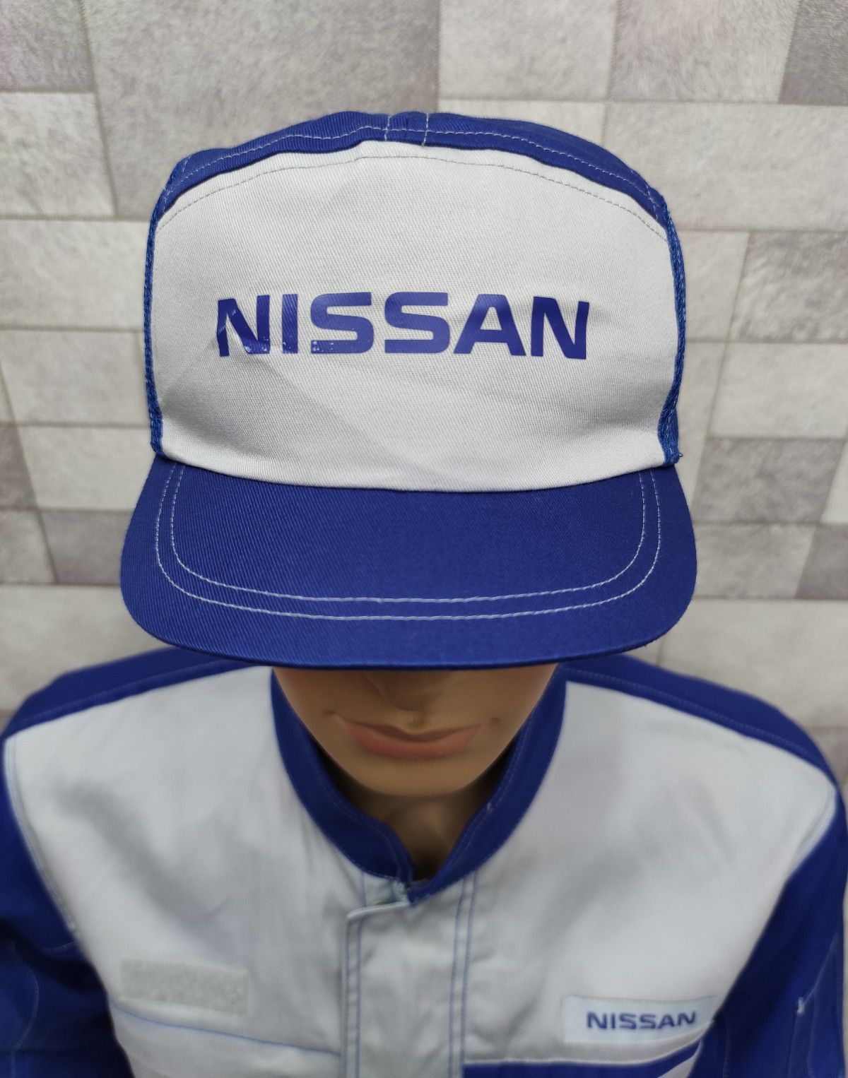 Japanese Brand NISMO! NISSAN Blue Stage Half Mesh Trucker Hat Size ONE SIZE - 4 Thumbnail