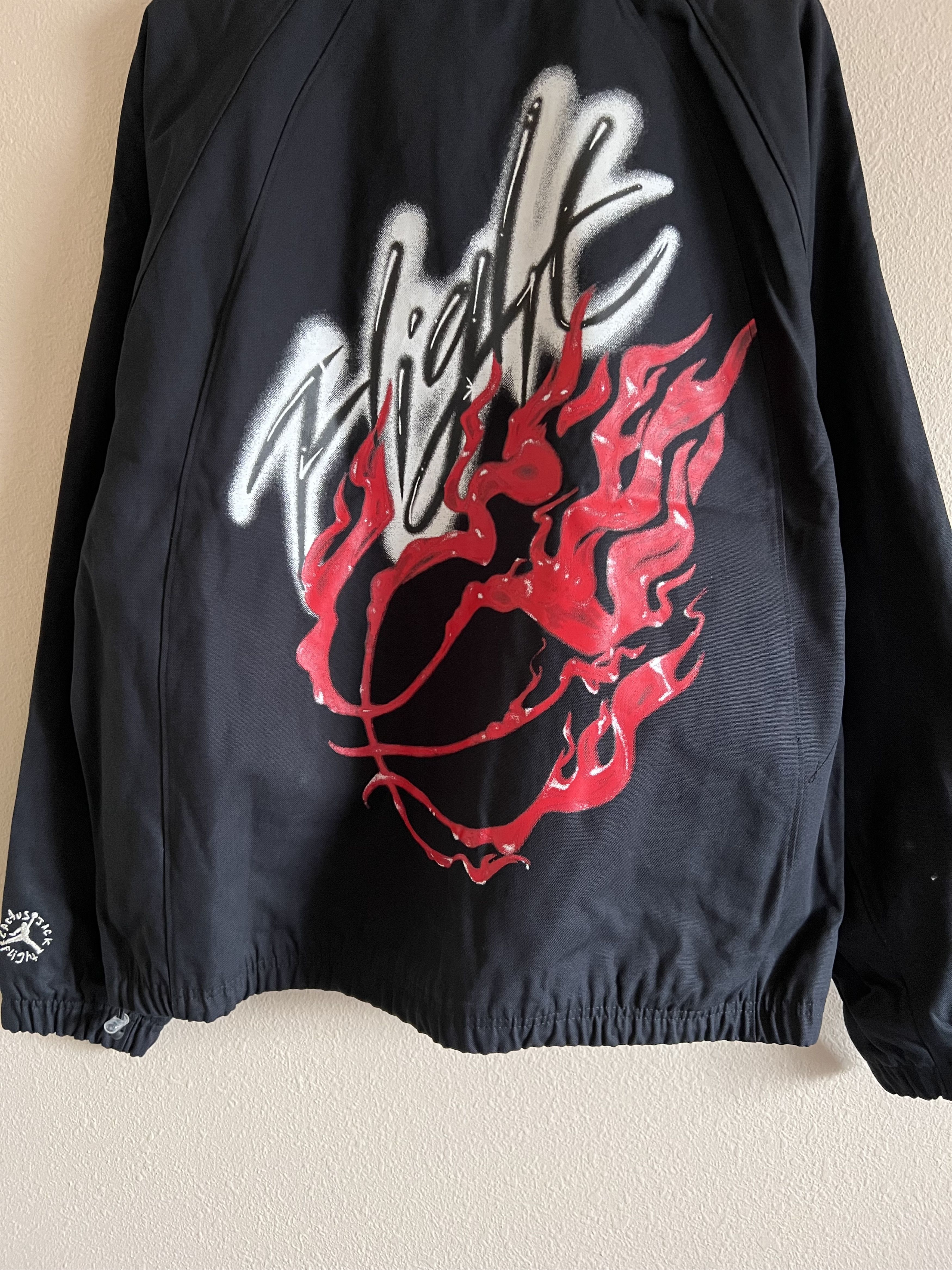 Jordan Brand × Travis Scott Travis Scott Jordan Woven Jacket in Black Size US XL / EU 56 / 4 - 8 Thumbnail