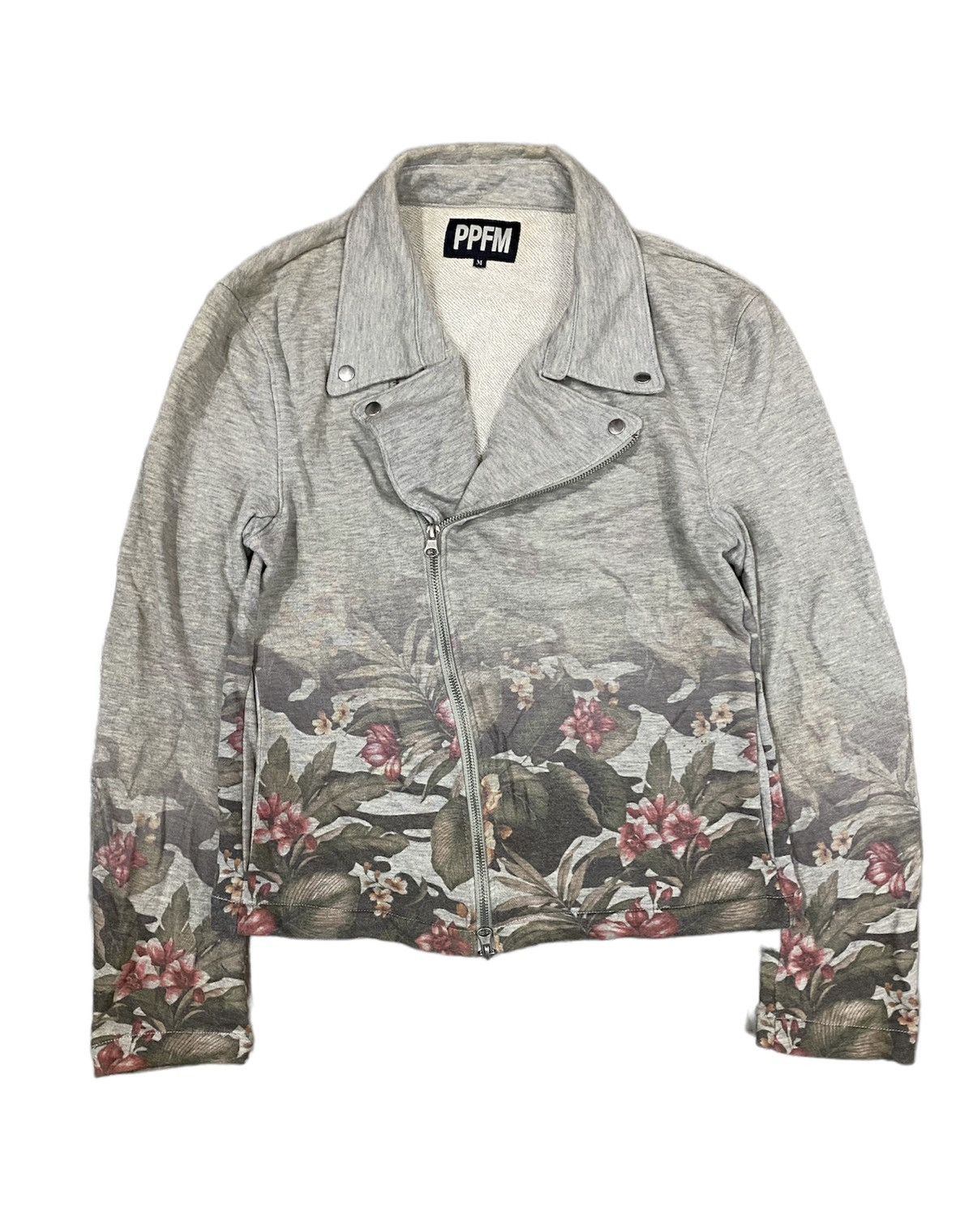 image of Ppfm Flower Jacket Similar Undercover Aw16 Instant Calm in Silver, Men's (Size Small)