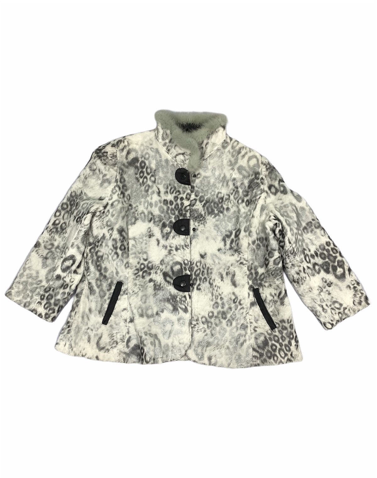 Japanese Brand × Other BROCHE Fullprinted Animal Leopard Footage Fur Parka Jacket Size L / US 10 / IT 46 - 1 Thumbnail