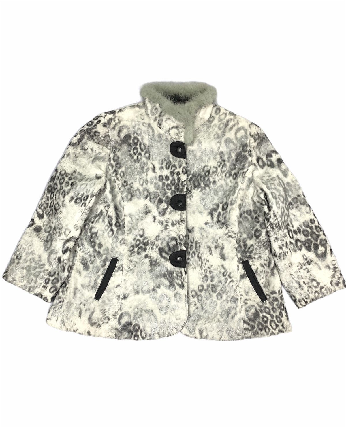 Japanese Brand × Other BROCHE Fullprinted Animal Leopard Footage Fur Parka Jacket Size L / US 10 / IT 46 - 2 Thumbnail