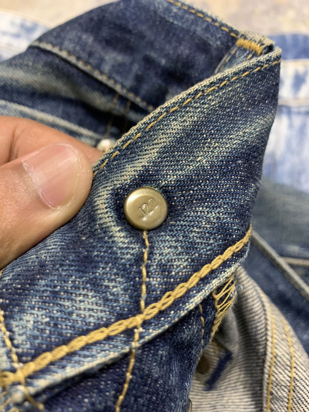 Vintage Vintage Denim Big John Acid Wash Baggy Jeans 33x28 Size US 33 - 11 Thumbnail