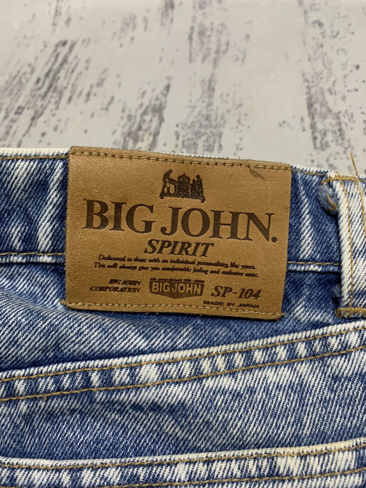 Vintage Vintage Denim Big John Acid Wash Baggy Jeans 33x28 Size US 33 - 12 Thumbnail