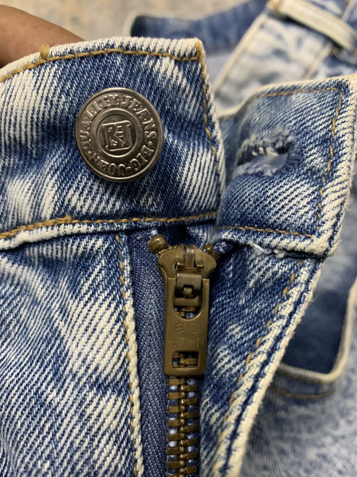 Vintage Vintage Denim Big John Acid Wash Baggy Jeans 33x28 Size US 33 - 10 Thumbnail