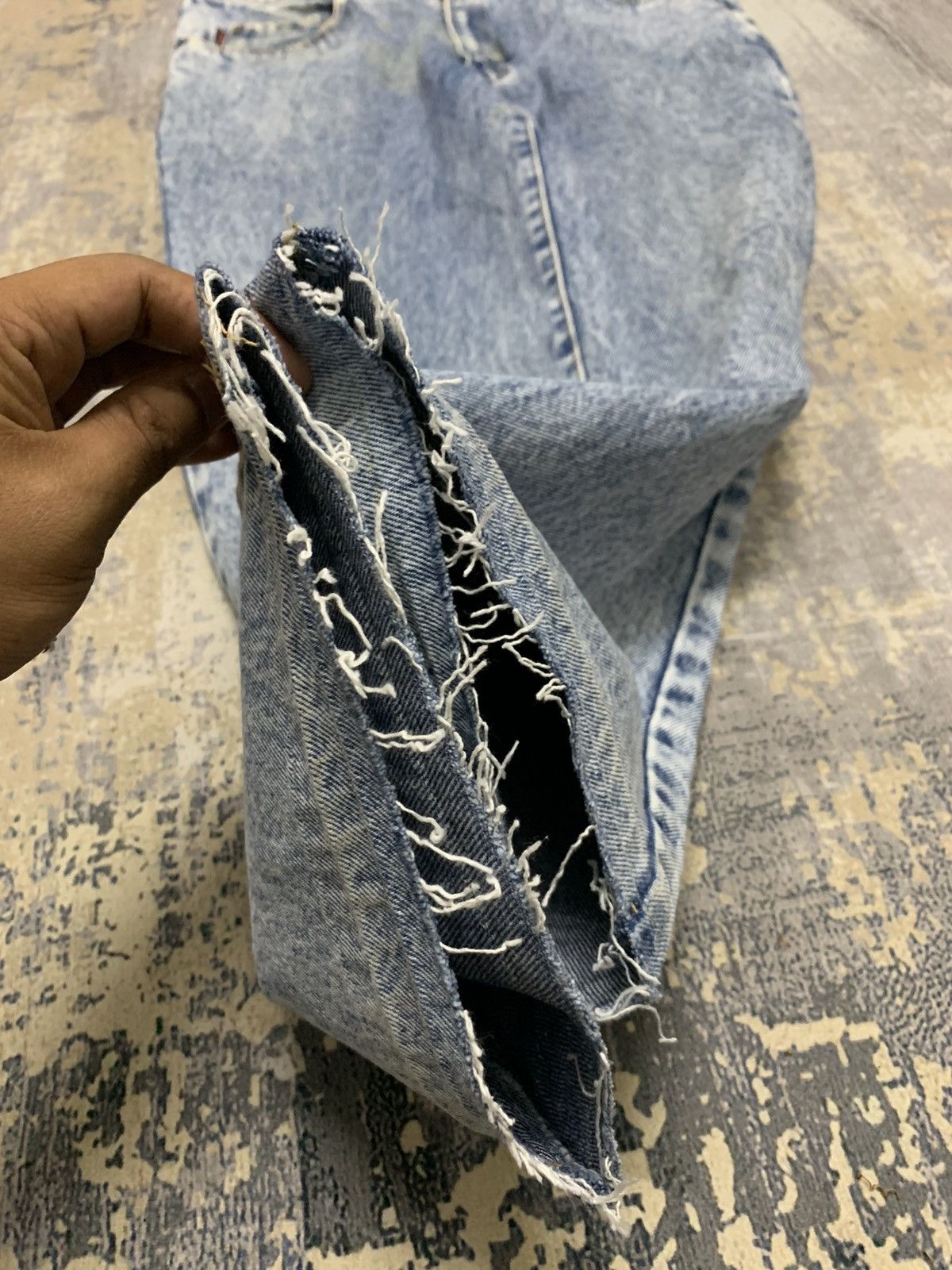 Vintage Vintage Denim Big John Acid Wash Baggy Jeans 33x28 Size US 33 - 9 Thumbnail