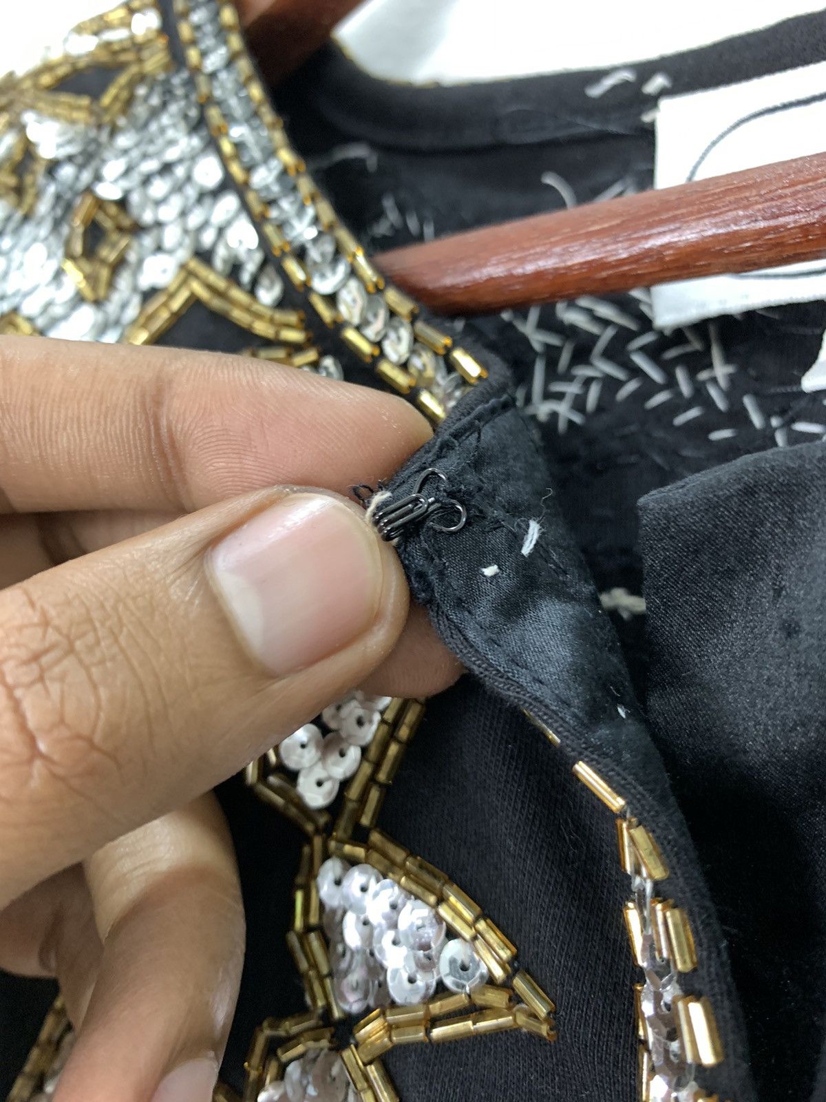 Japanese Brand × Michael Jackson × Swarovski ADRIENNE VITTADINI Sashiko Patchwork Swarovski Blink Jacket Size S / US 4 / IT 40 - 10 Thumbnail