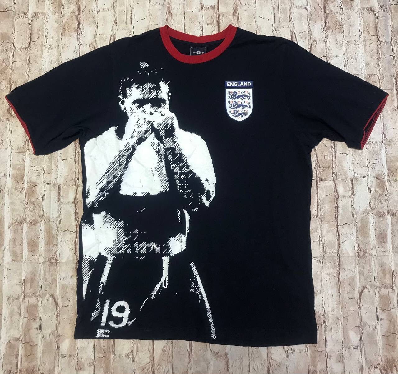 Maillot Angleterre 1995-1997 Umbro – Domicile, Blanc, #8 Gascoigne, Vintage, Taille XL