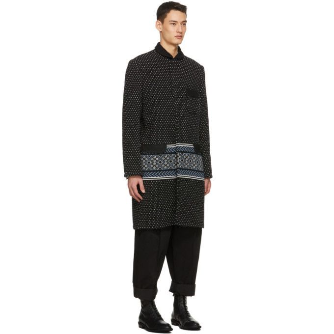 Haider Ackermann Haider Ackermann Intarsia Knitted Officer Off-White Coat Size US S / EU 44-46 / 1 - 1 Thumbnail