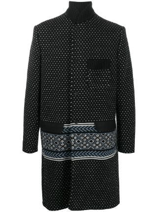 Haider Ackermann Haider Ackermann Intarsia Knitted Officer Off-White Coat Size US S / EU 44-46 / 1 - 3 Thumbnail