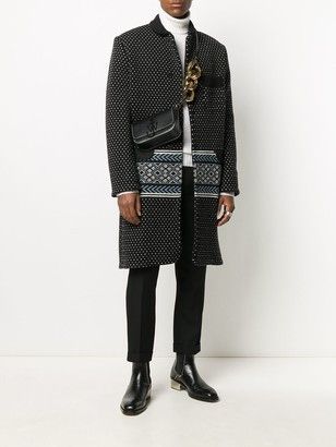 Haider Ackermann Haider Ackermann Intarsia Knitted Officer Off-White Coat Size US S / EU 44-46 / 1 - 2 Thumbnail