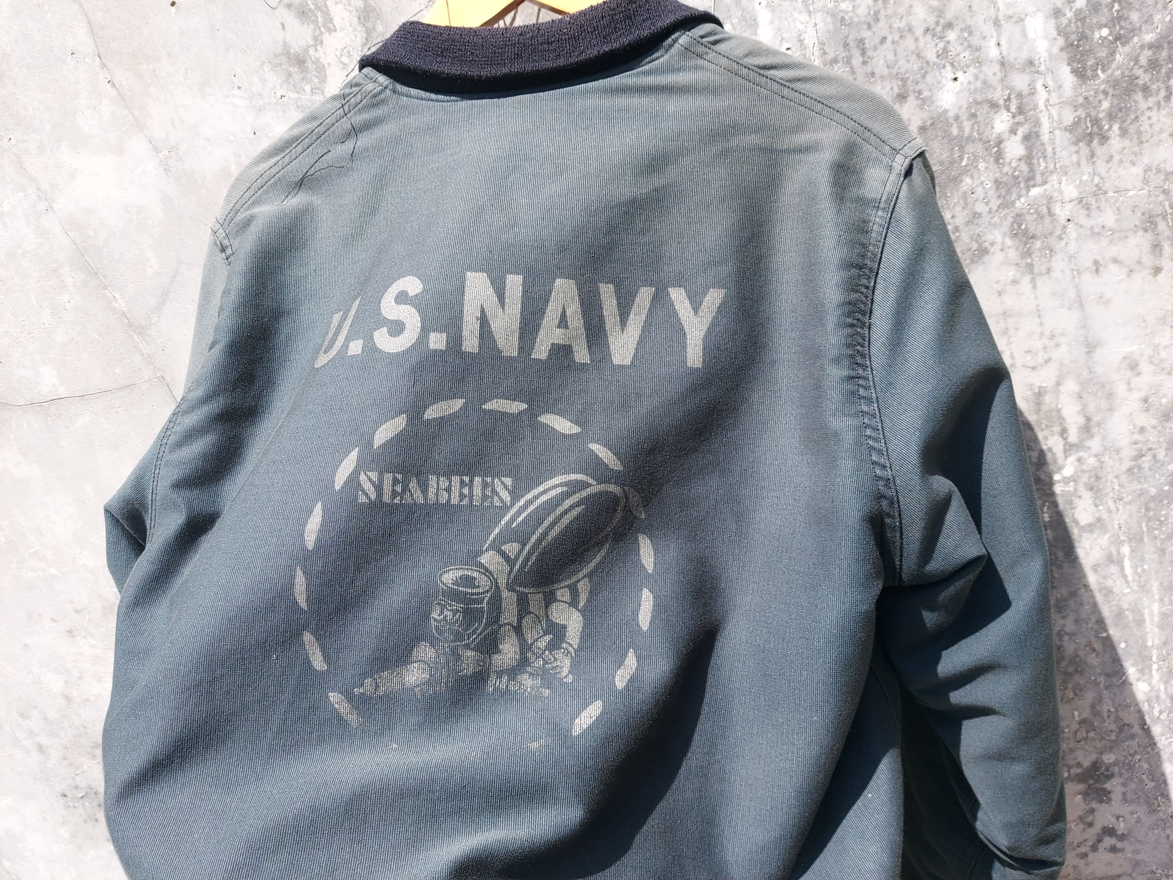Buzz Rickson's Archival Vtg Buzzrickson Deck Zip Seabees Stencil Jacket Size US S / EU 44-46 / 1 - 9 Thumbnail