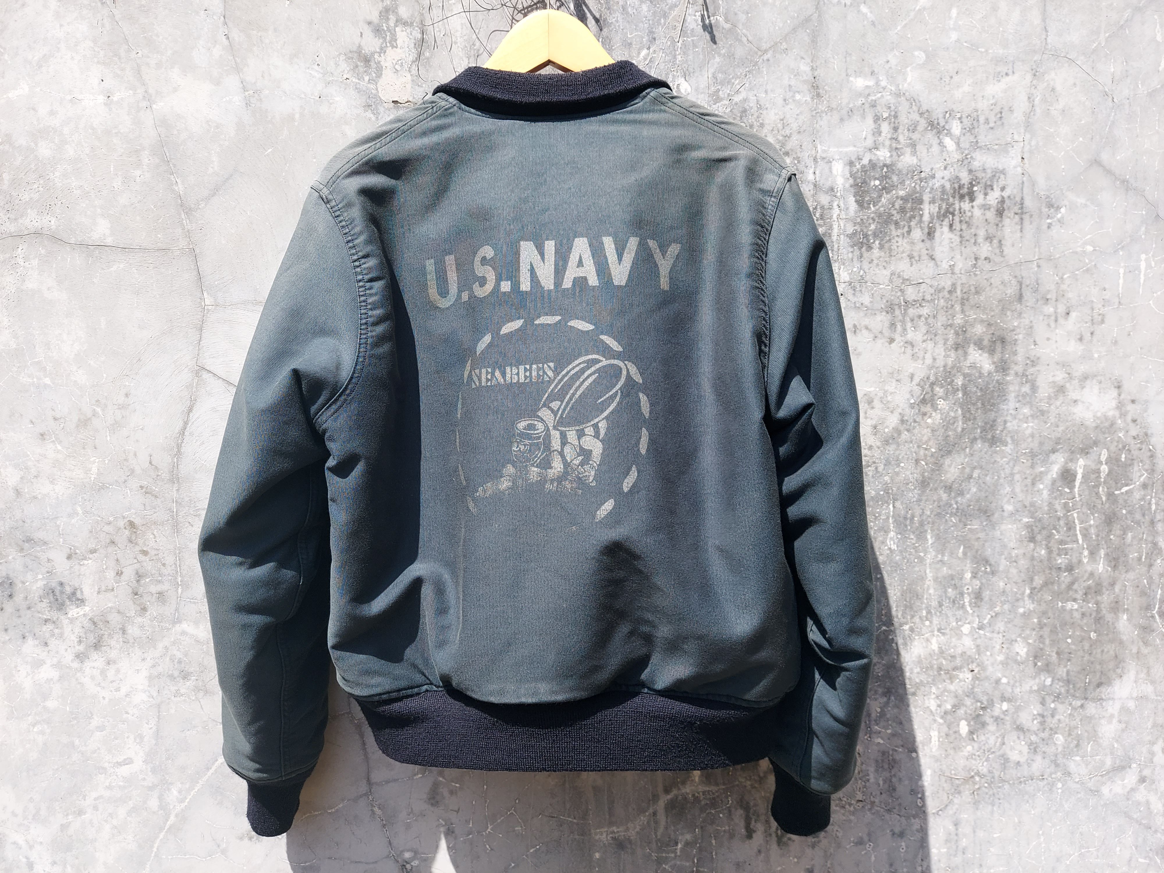 Buzz Rickson's Archival Vtg Buzzrickson Deck Zip Seabees Stencil Jacket Size US S / EU 44-46 / 1 - 5 Thumbnail