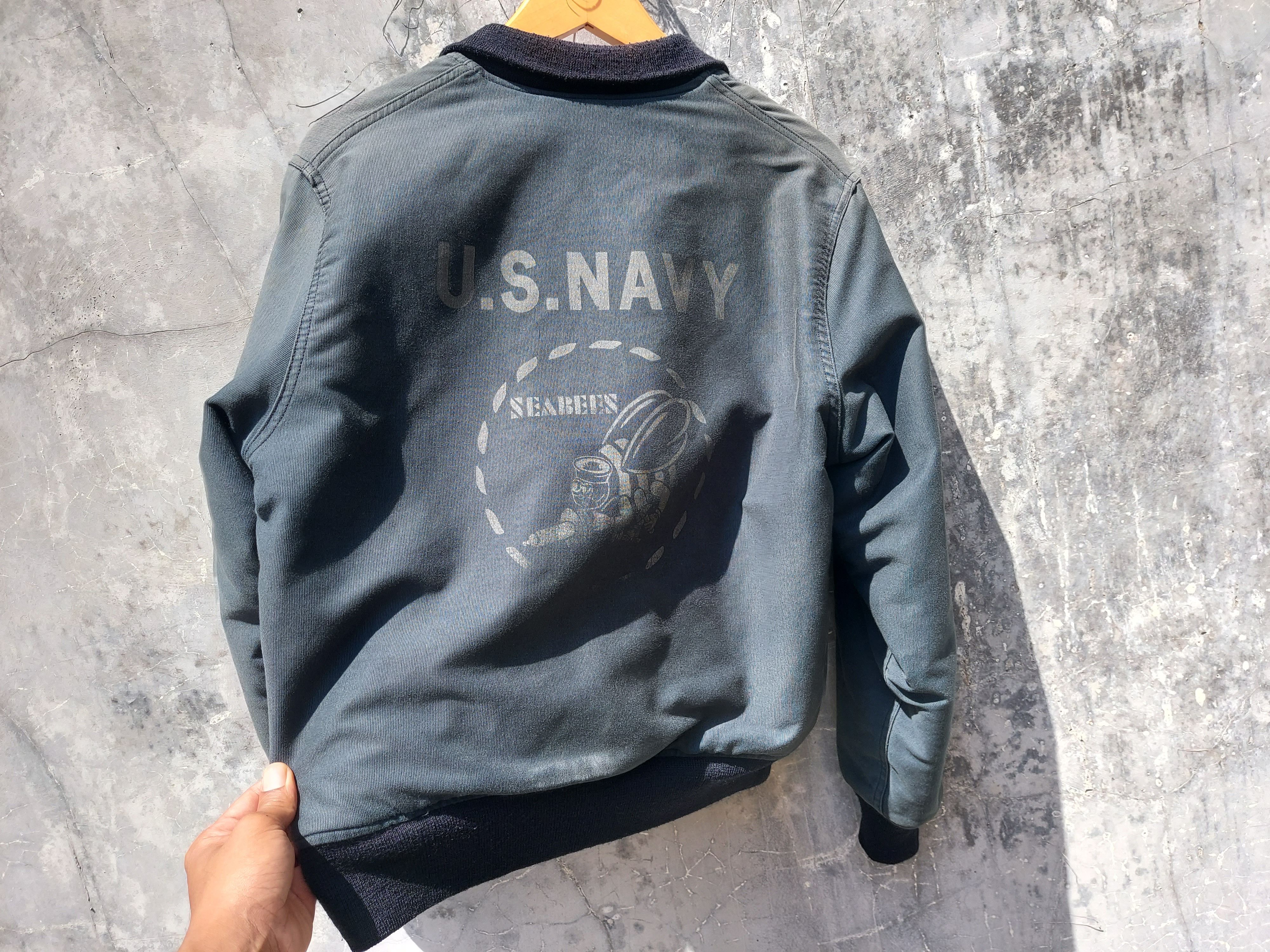 Buzz Rickson's Archival Vtg Buzzrickson Deck Zip Seabees Stencil Jacket Size US S / EU 44-46 / 1 - 8 Thumbnail