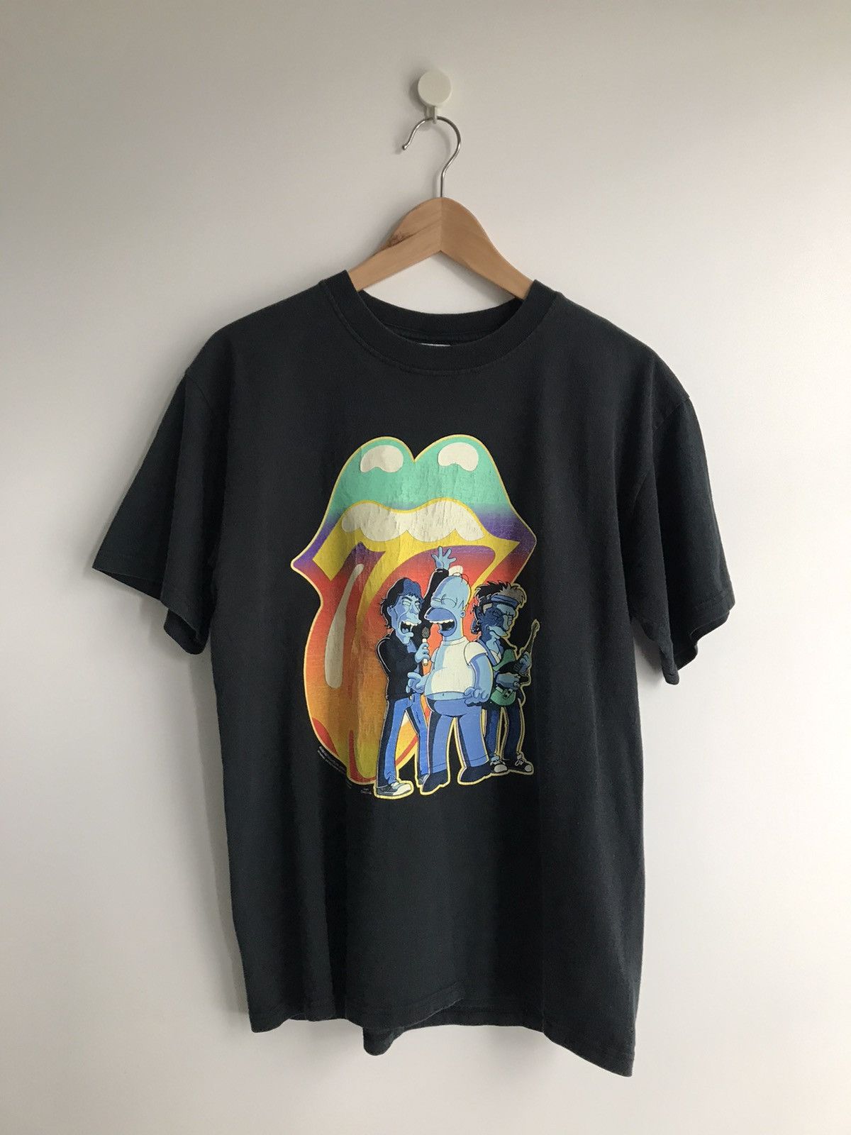 Band Tees × The Rolling Stones × Vintage 🔥2002 The Rolling Stones x The Simpsons🔥 vintage tee Size US M / EU 48-50 / 2 - 1 Thumbnail