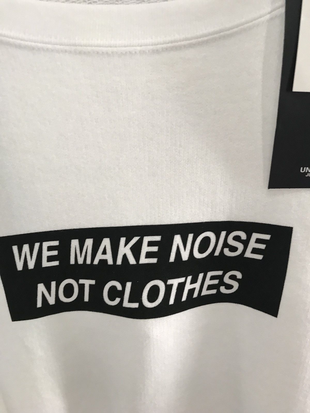 Undercover “We Make Noise Not Clothes” White Terry Cotton Sweater Size US M / EU 48-50 / 2 - 5 Thumbnail