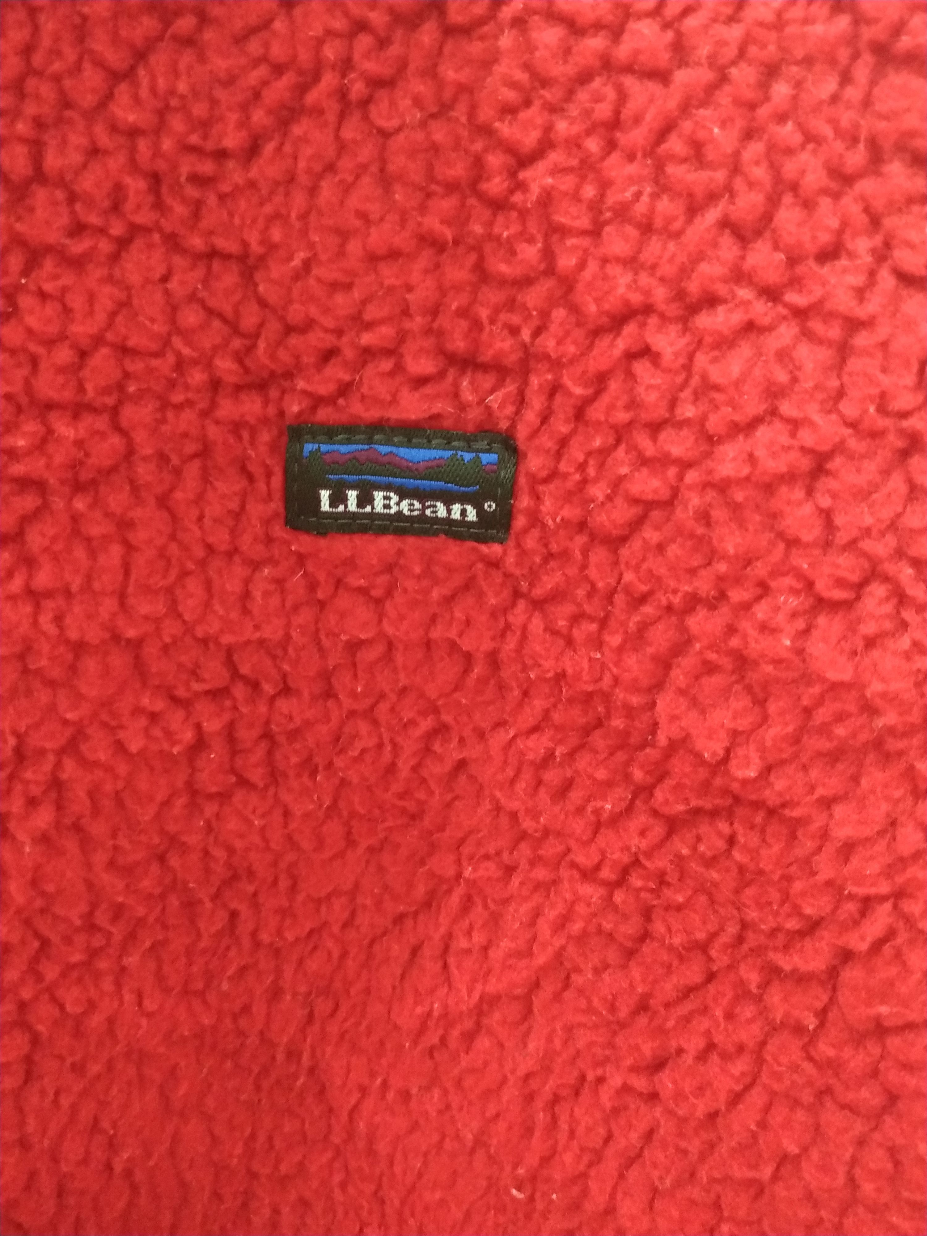 L.L. Bean × Vintage Vintage L.L. Bean Red Fleece Jacket El Salvador USA Size US L / EU 52-54 / 3 - 5 Thumbnail