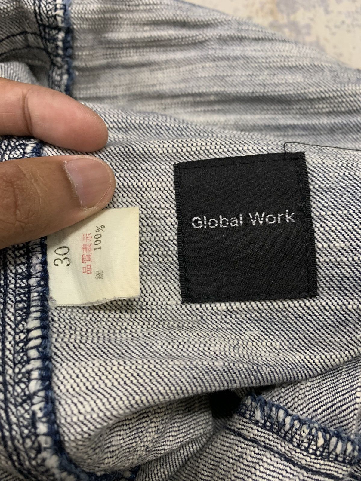 Japanese Brand Global Work Undercover Hysteric Glamour Style Denim Jean Size US 31 - 8 Thumbnail