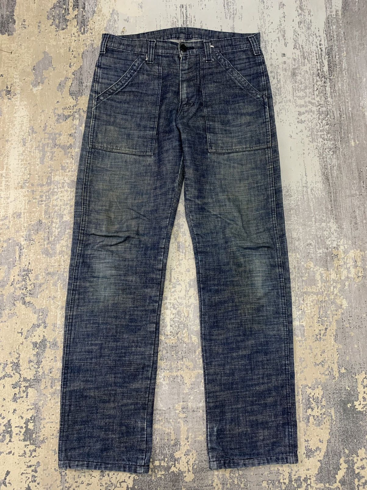 image of Orslow Global Work Baker Pant Denim 31X29.5 in Blue, Men's