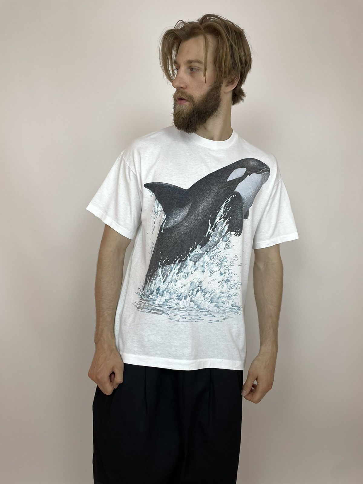 Vintage PREMIUM SCREEN STARS VTG Tee PETER KULL HARLEQUIN NG 1989 Size US XL / EU 56 / 4 - 4 Thumbnail