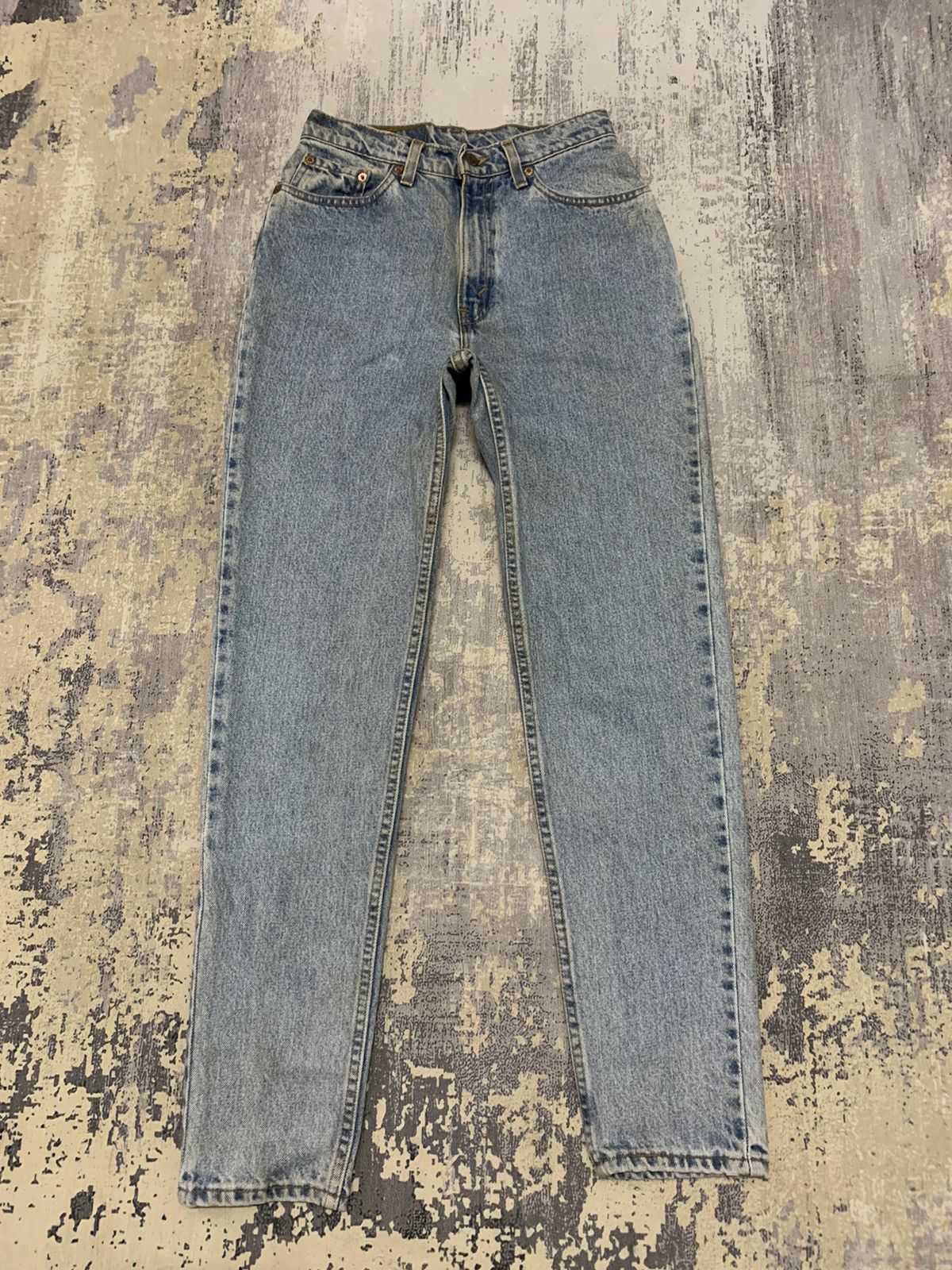 image of Vintage Levi’S Denim 512 Slim Fit Tapered Leg Jeans 27X30 in Blue Wash, Men's