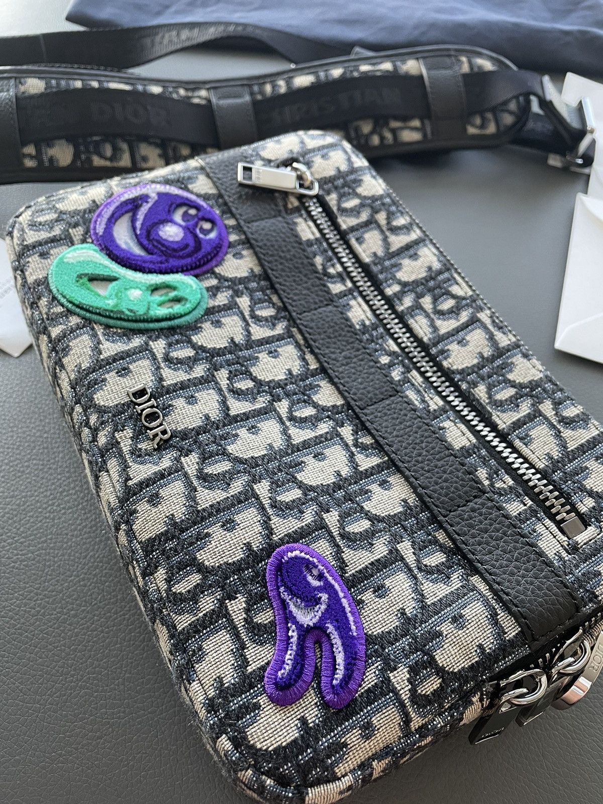 Dior Limited Edition Runway Dior Oblique Logo Saddle Bag Size ONE SIZE - 18 Thumbnail