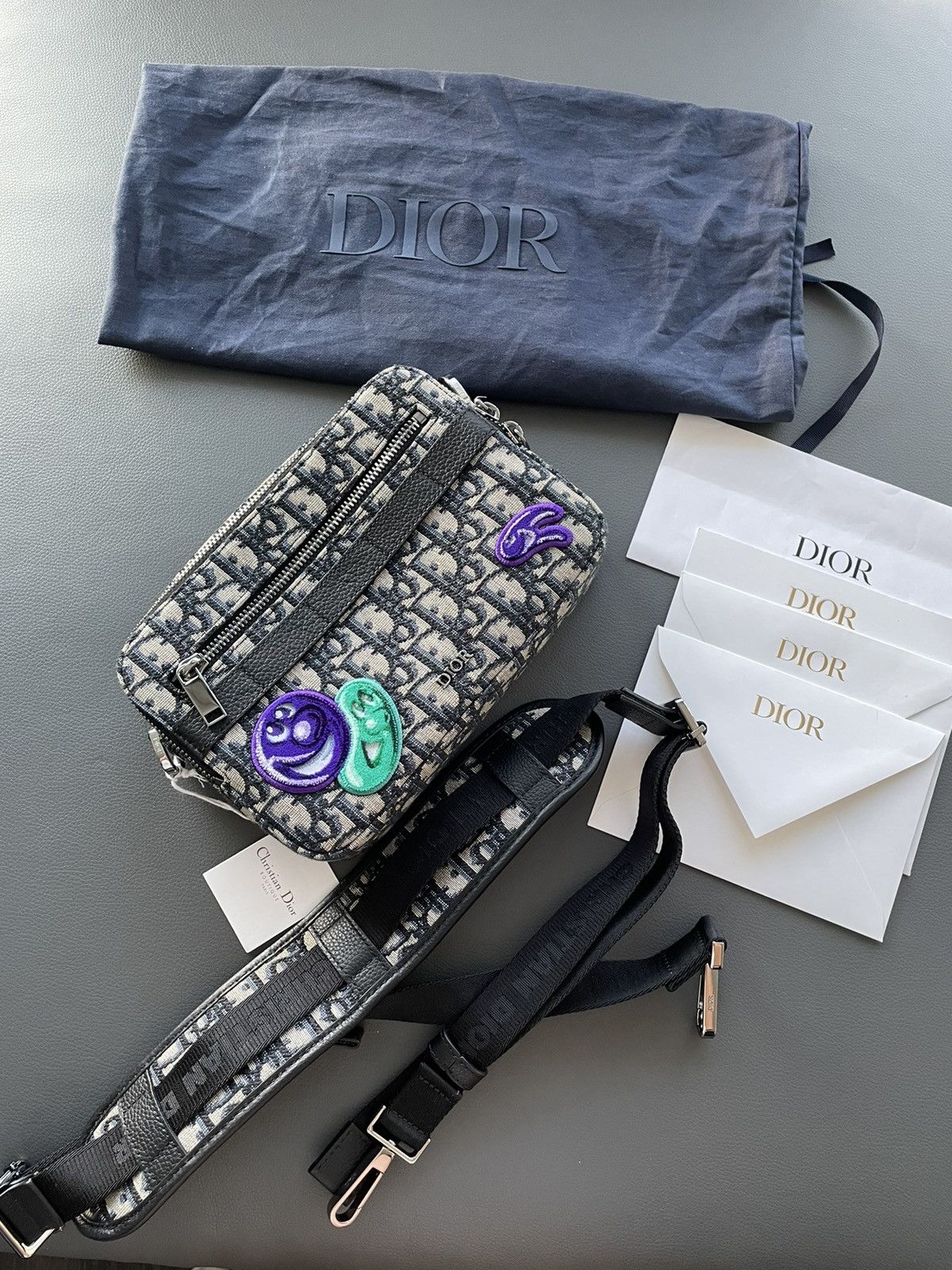 Dior Limited Edition Runway Dior Oblique Logo Saddle Bag Size ONE SIZE - 14 Thumbnail