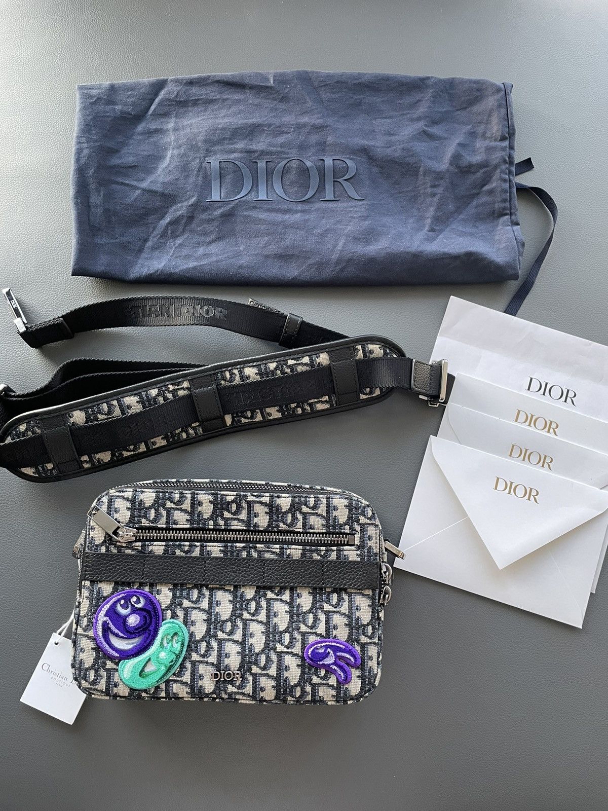 Dior Limited Edition Runway Dior Oblique Logo Saddle Bag Size ONE SIZE - 13 Thumbnail