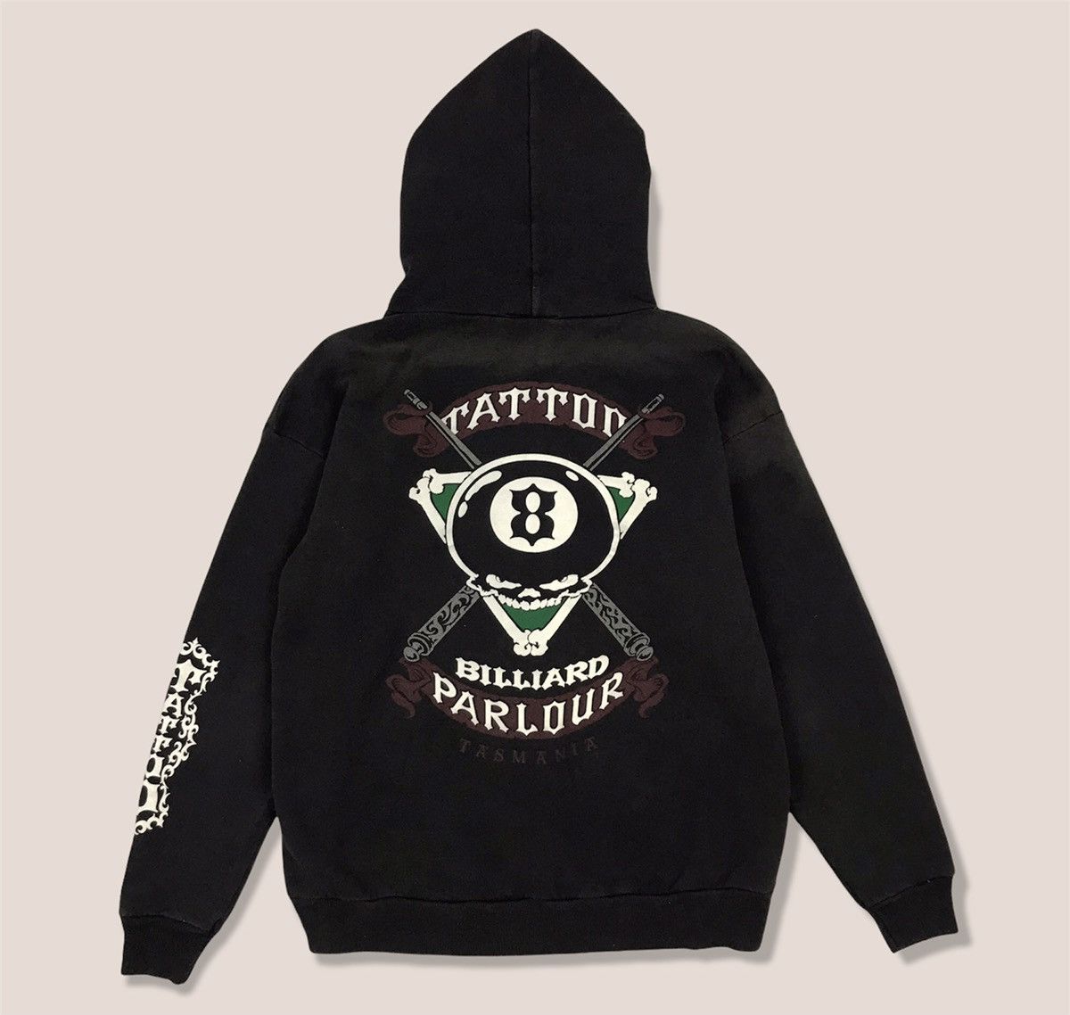 Vintage Vintage Eight ball Tattoo Hoodie Jacket Size US M / EU 48-50 / 2 - 1 Thumbnail