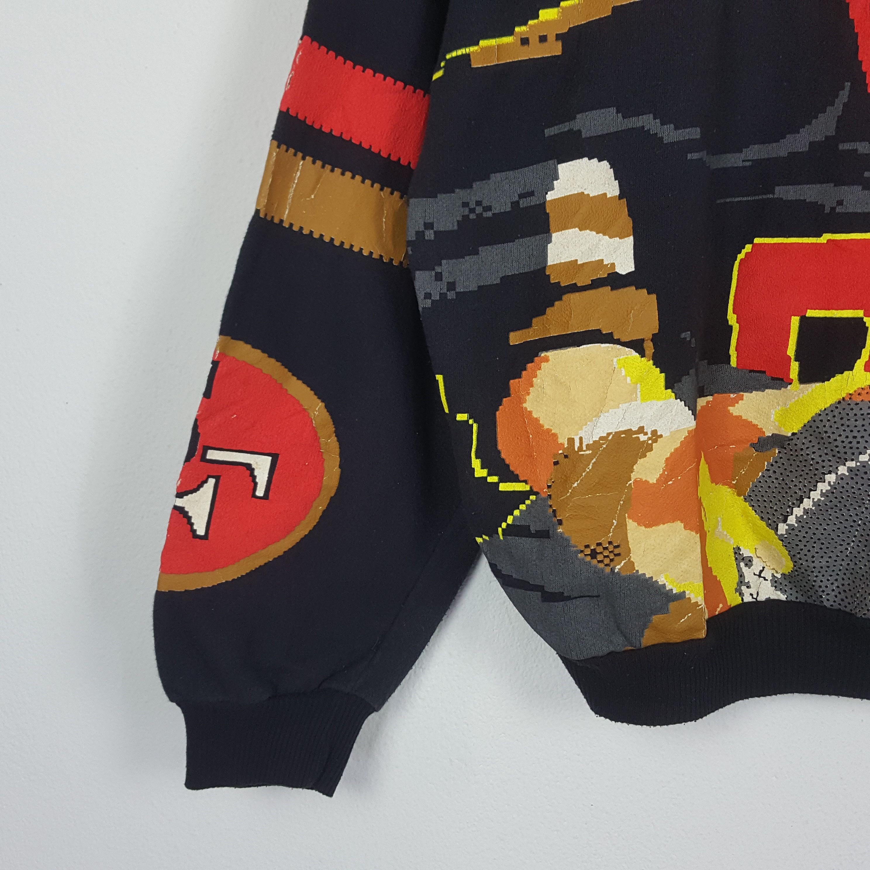 NFL × Vintage Vintage 80's San Francisco 49ers NFL Over Print Sweatshirt Size US L / EU 52-54 / 3 - 8 Thumbnail