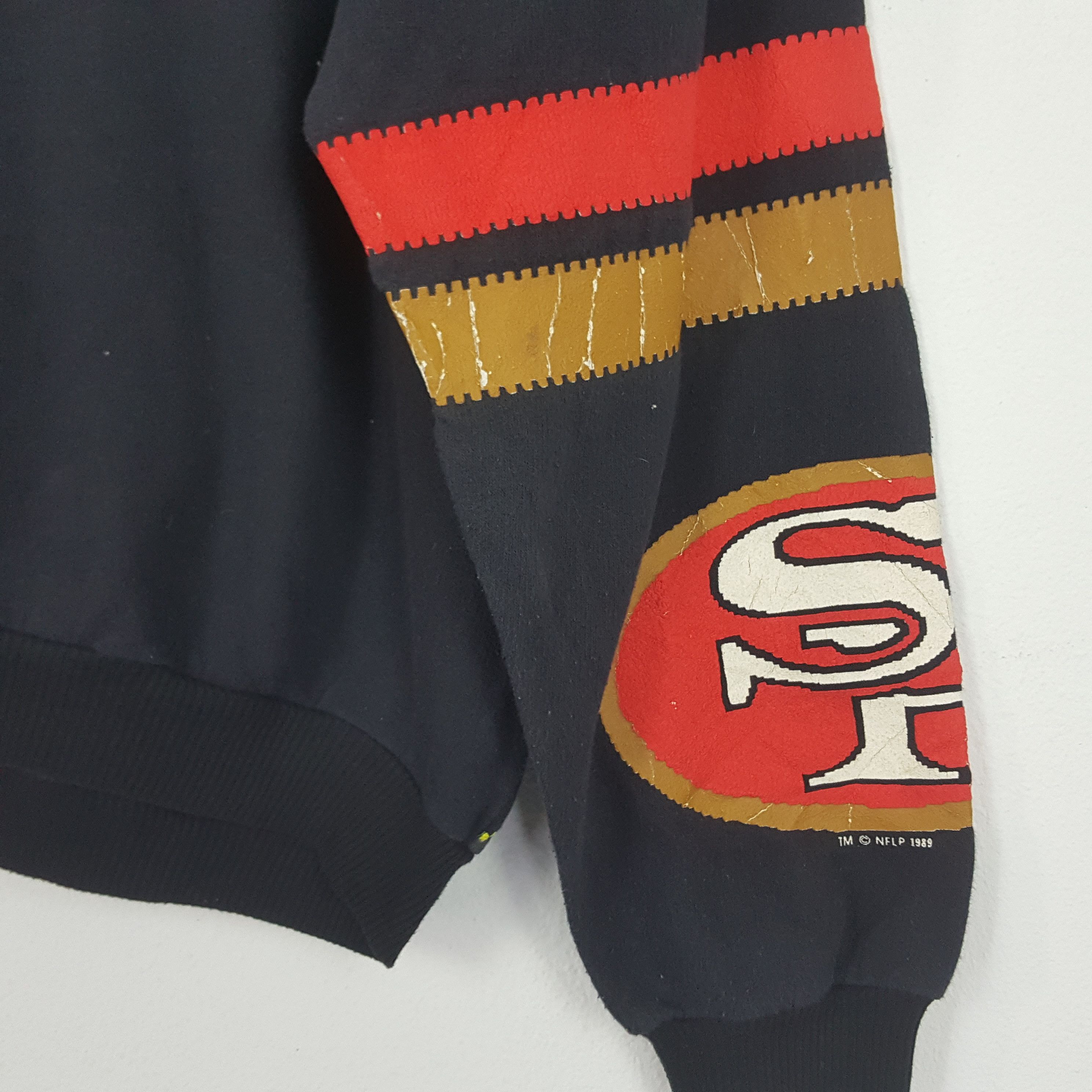 NFL × Vintage Vintage 80's San Francisco 49ers NFL Over Print Sweatshirt Size US L / EU 52-54 / 3 - 6 Thumbnail