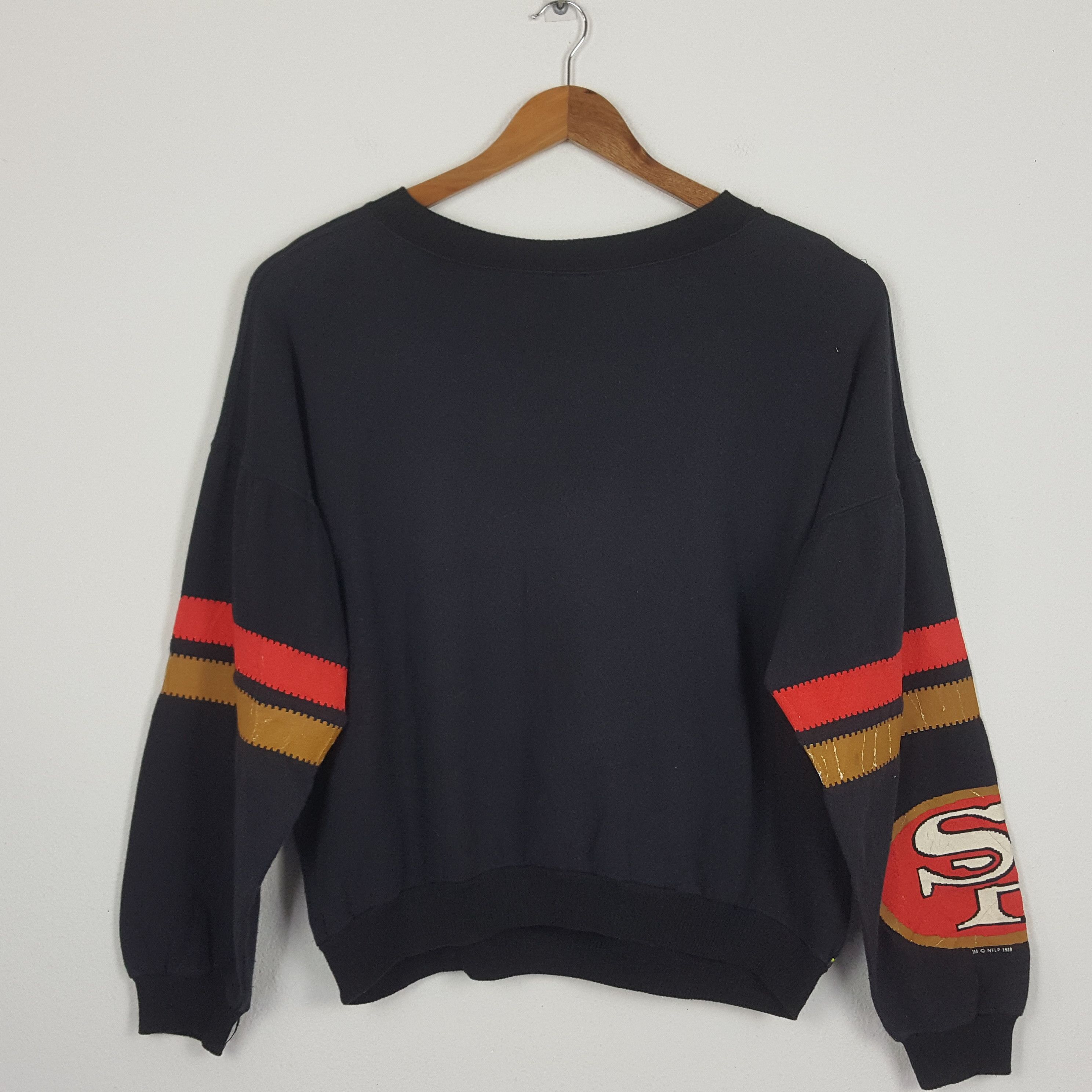 NFL × Vintage Vintage 80's San Francisco 49ers NFL Over Print Sweatshirt Size US L / EU 52-54 / 3 - 2 Thumbnail