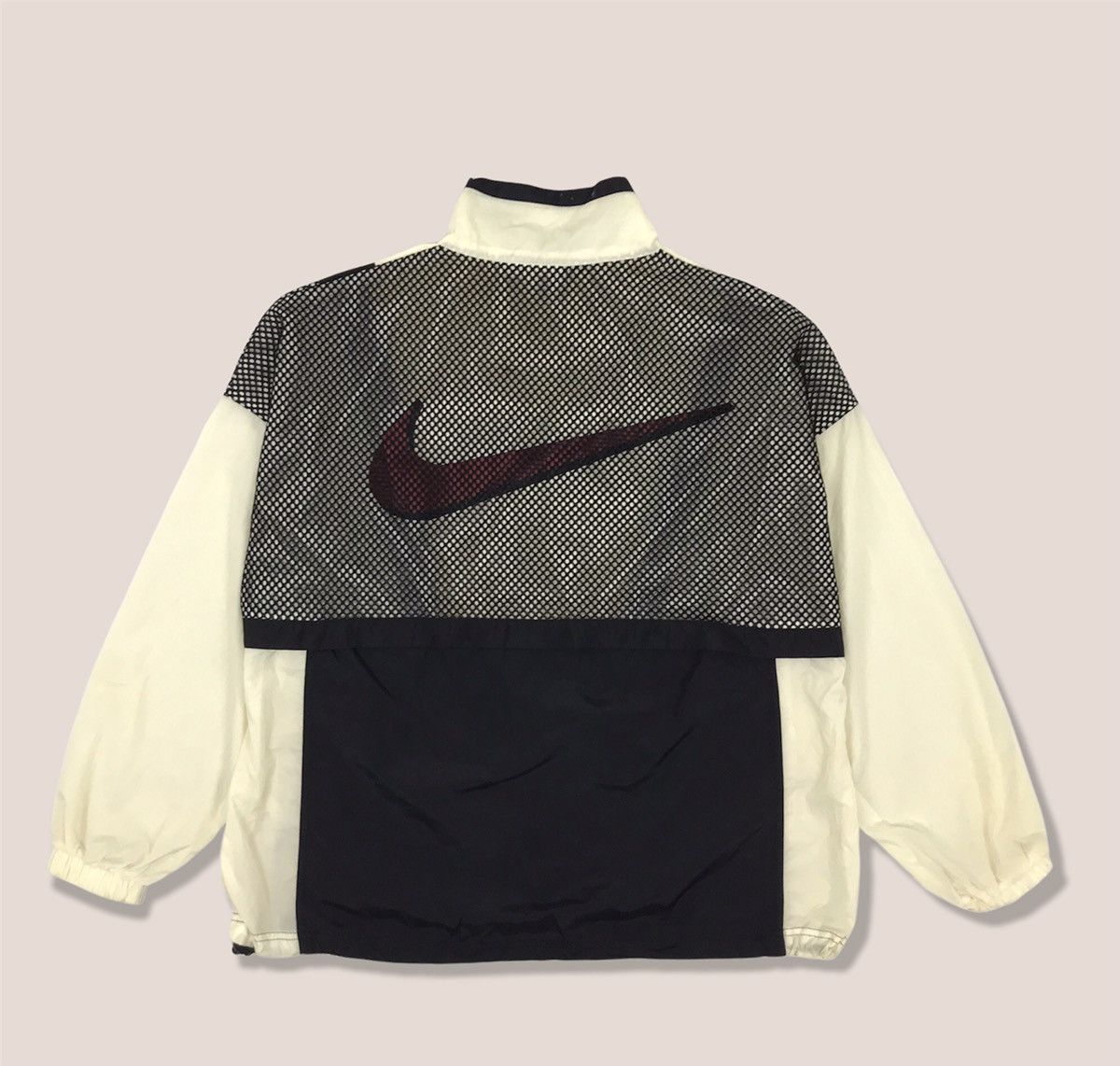Nike × Vintage Vintage Nike Big Logo Half Zipper Jacket Size US M / EU 48-50 / 2 - 1 Thumbnail
