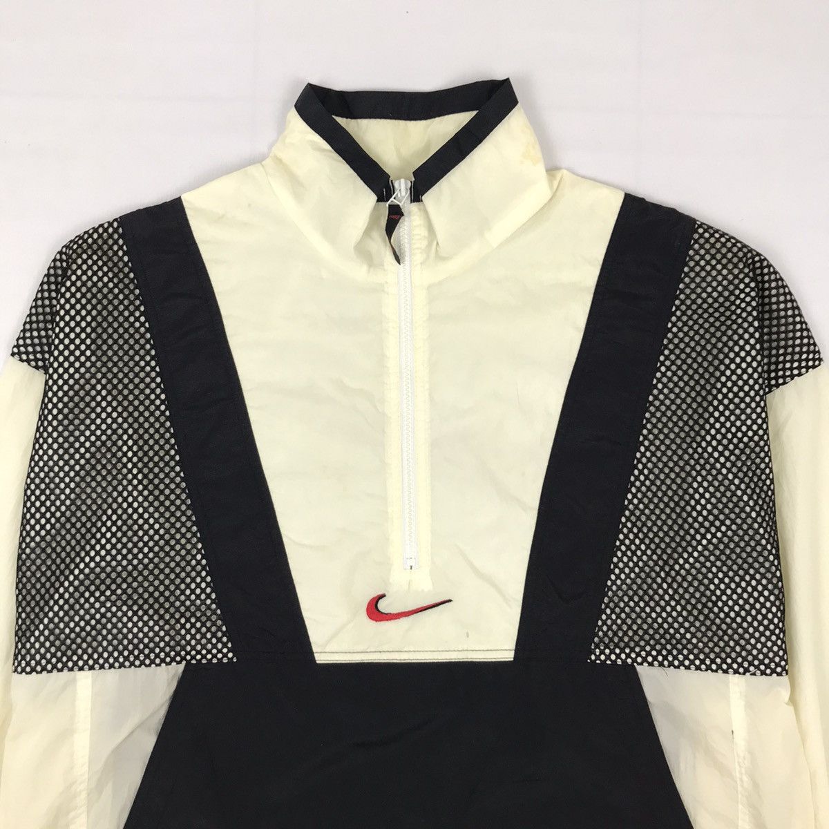 Nike × Vintage Vintage Nike Big Logo Half Zipper Jacket Size US M / EU 48-50 / 2 - 6 Thumbnail