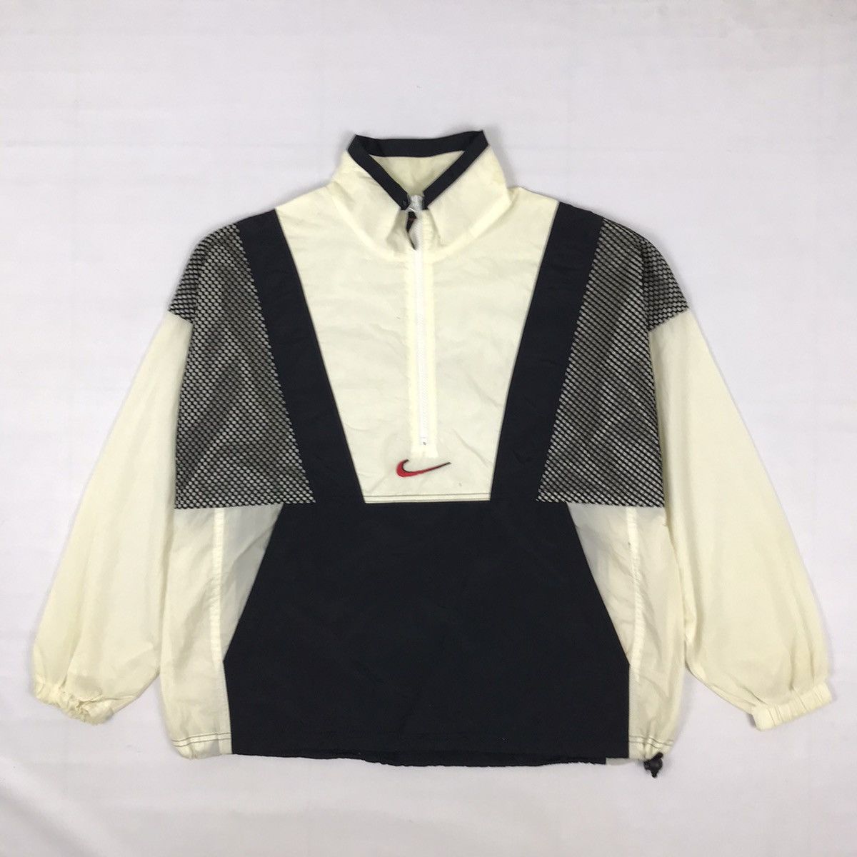 Nike × Vintage Vintage Nike Big Logo Half Zipper Jacket Size US M / EU 48-50 / 2 - 5 Thumbnail