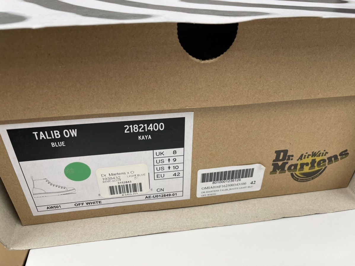 Dr. Martens × Off-White Off-White c/o Virgil Abloh Talib Nubuck Boots Size US 9 / EU 42 - 2 Thumbnail