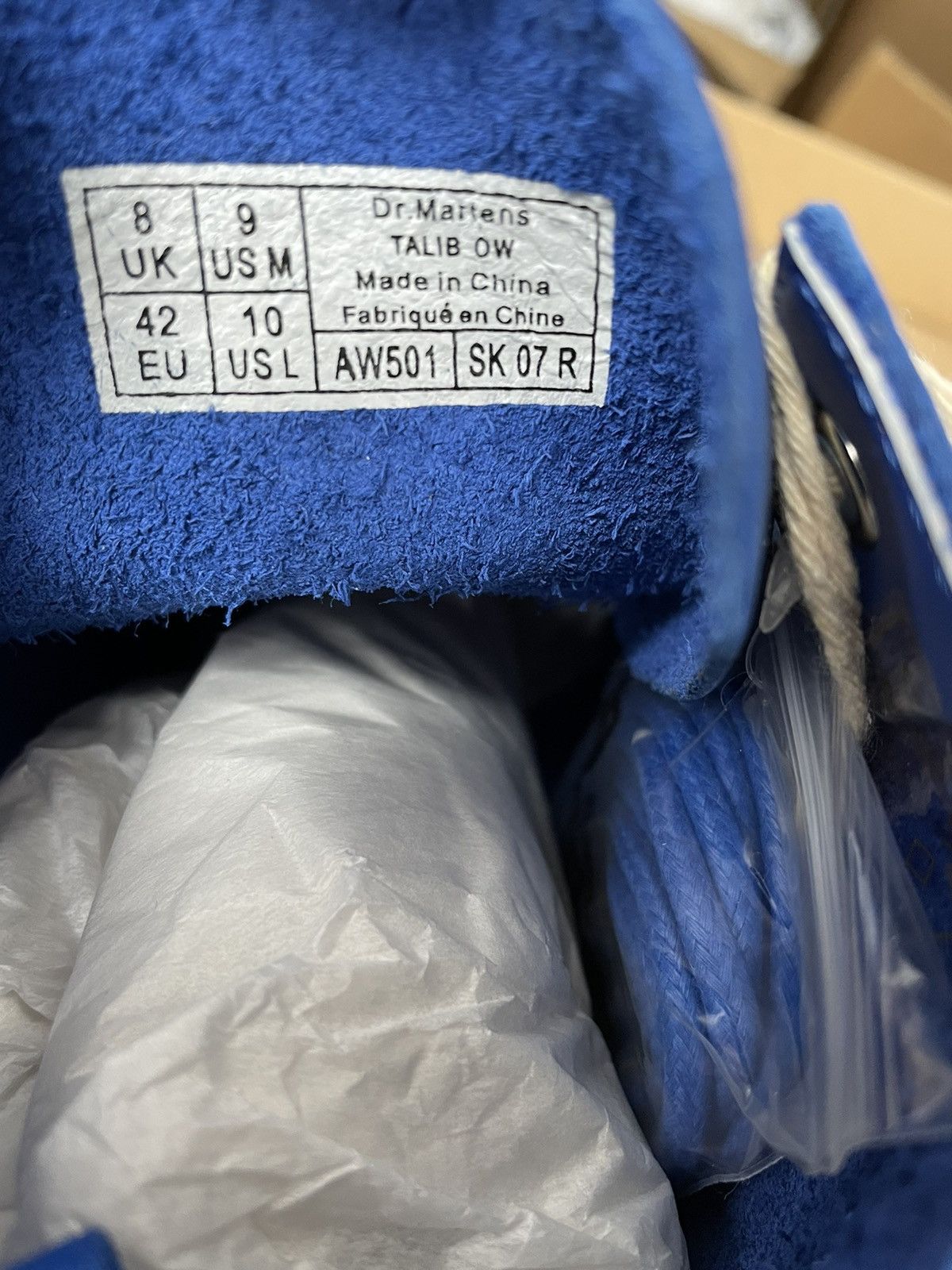 Dr. Martens × Off-White Off-White c/o Virgil Abloh Talib Nubuck Boots Size US 9 / EU 42 - 4 Thumbnail