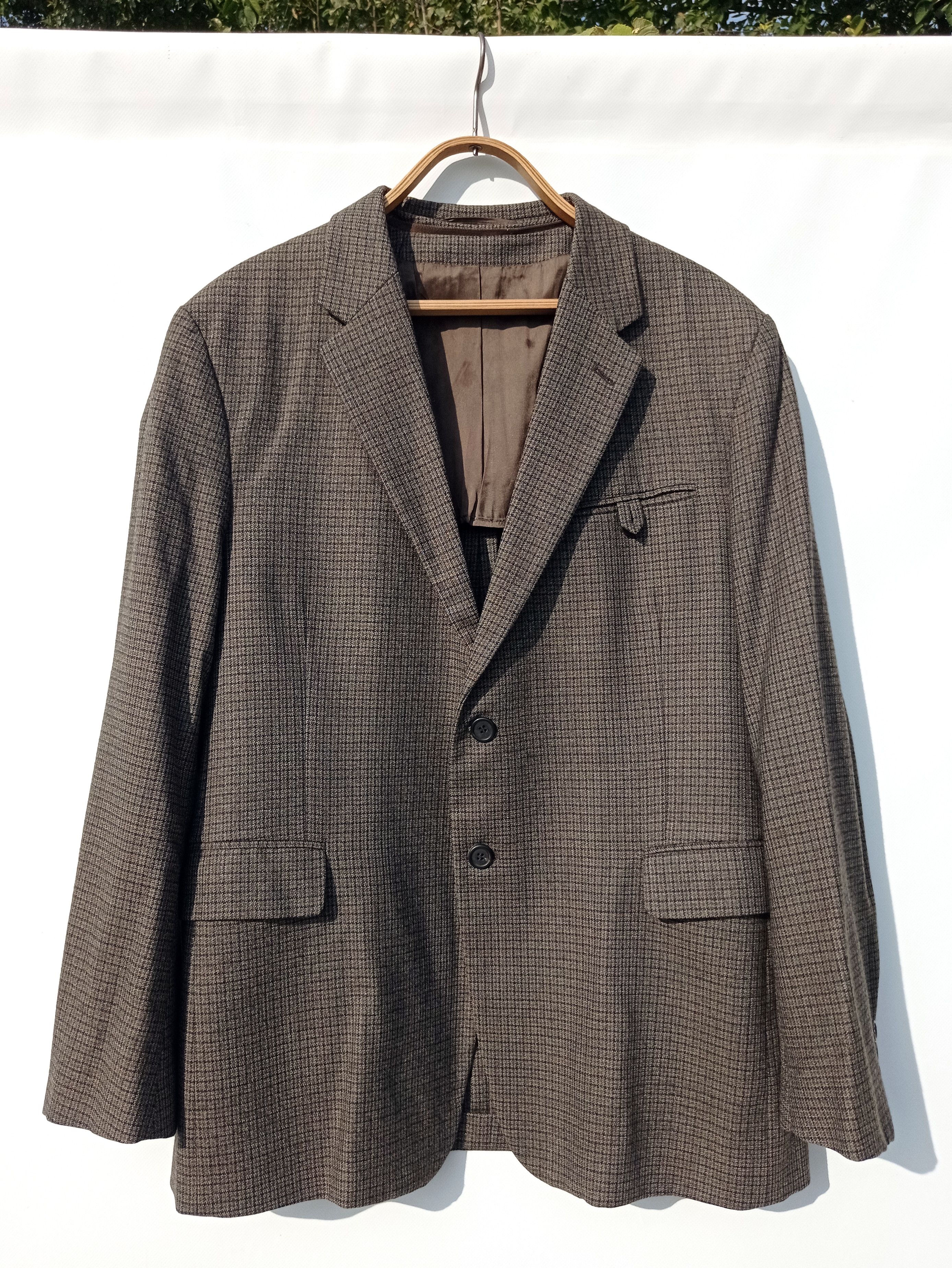 Prada Prada AW 2012 Wool Blazer Jacket Coat Checkered Size 54R - 1 Thumbnail