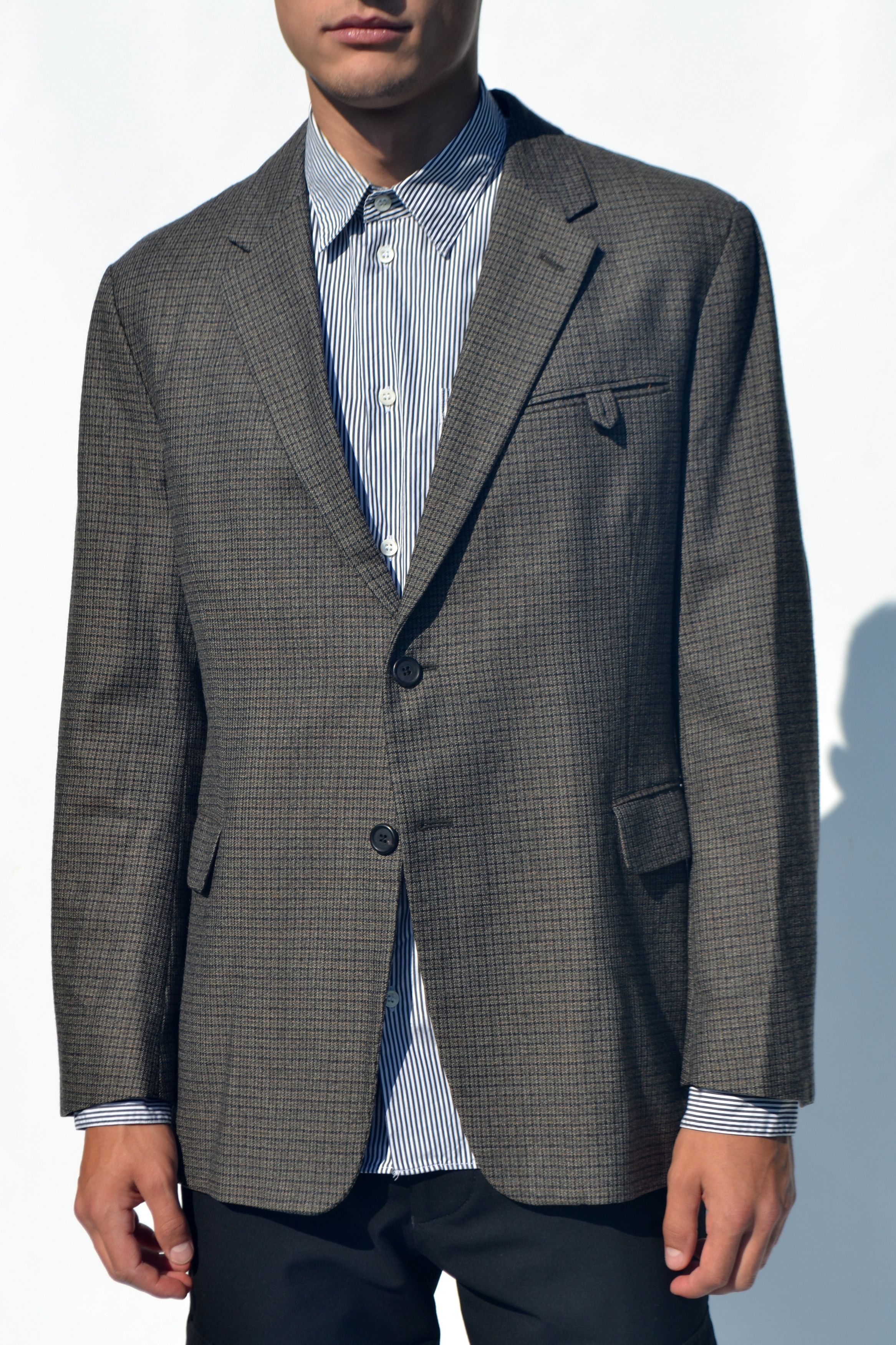Prada Prada AW 2012 Wool Blazer Jacket Coat Checkered Size 54R - 4 Thumbnail