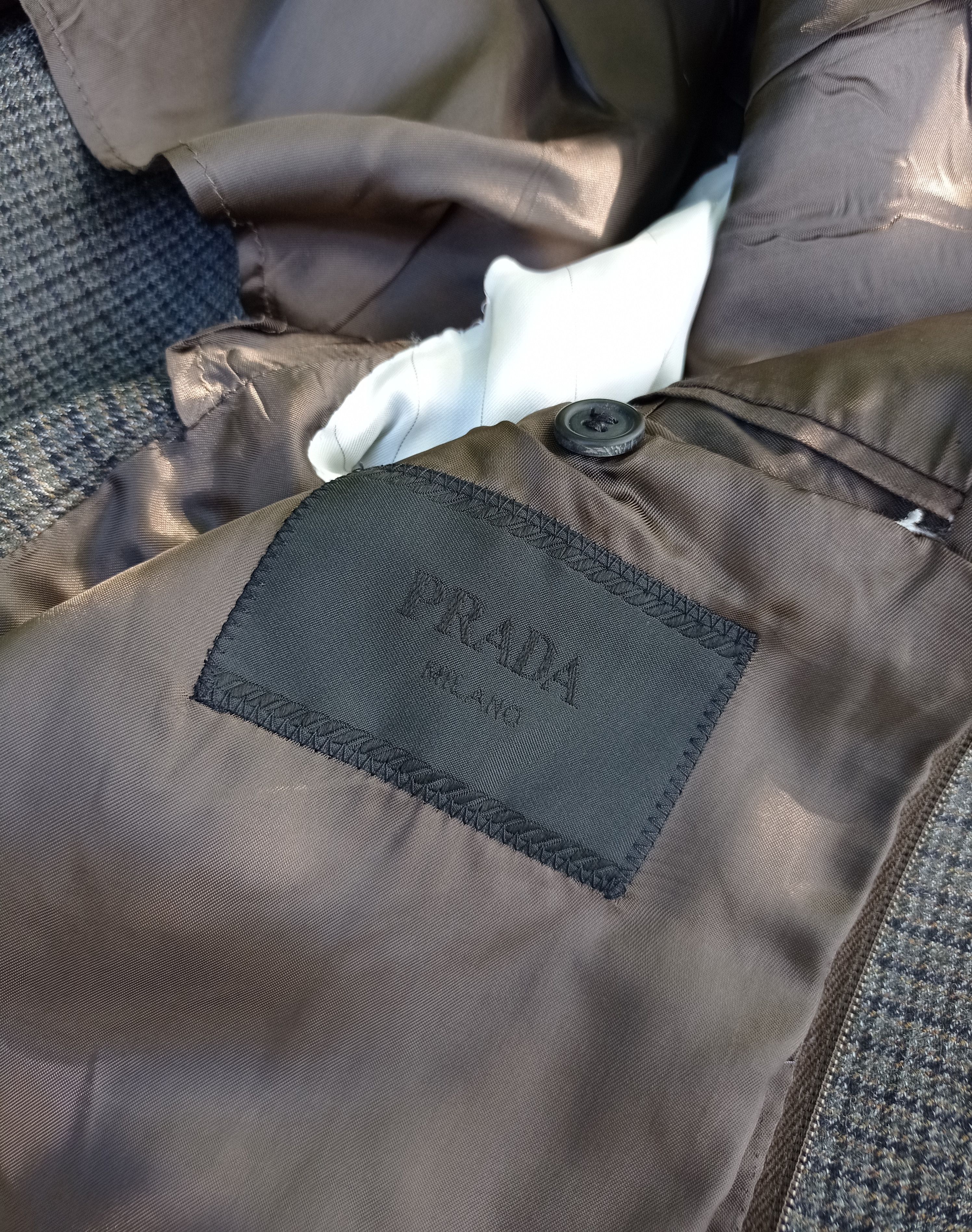Prada Prada AW 2012 Wool Blazer Jacket Coat Checkered Size 54R - 2 Thumbnail