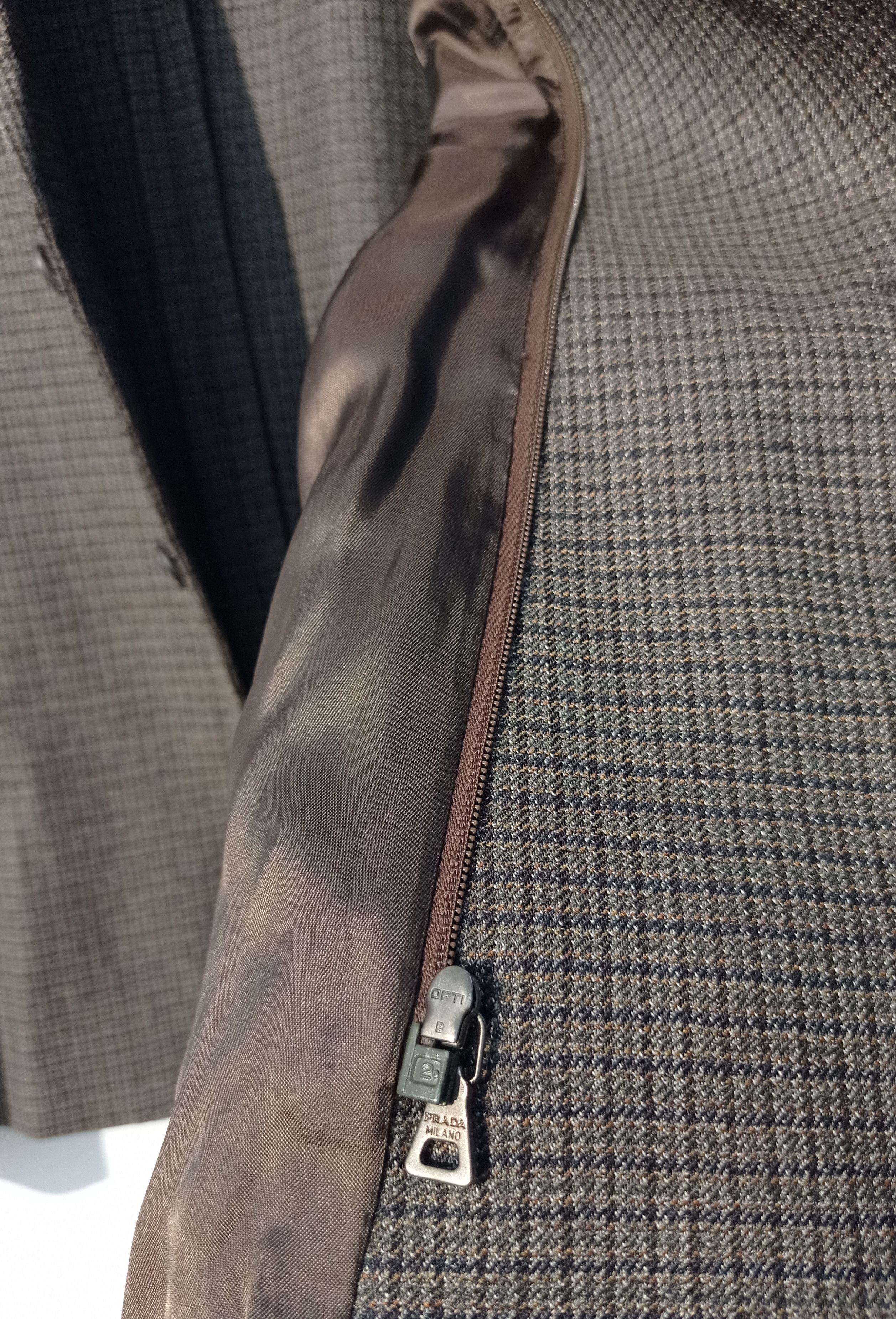 Prada Prada AW 2012 Wool Blazer Jacket Coat Checkered Size 54R - 9 Thumbnail