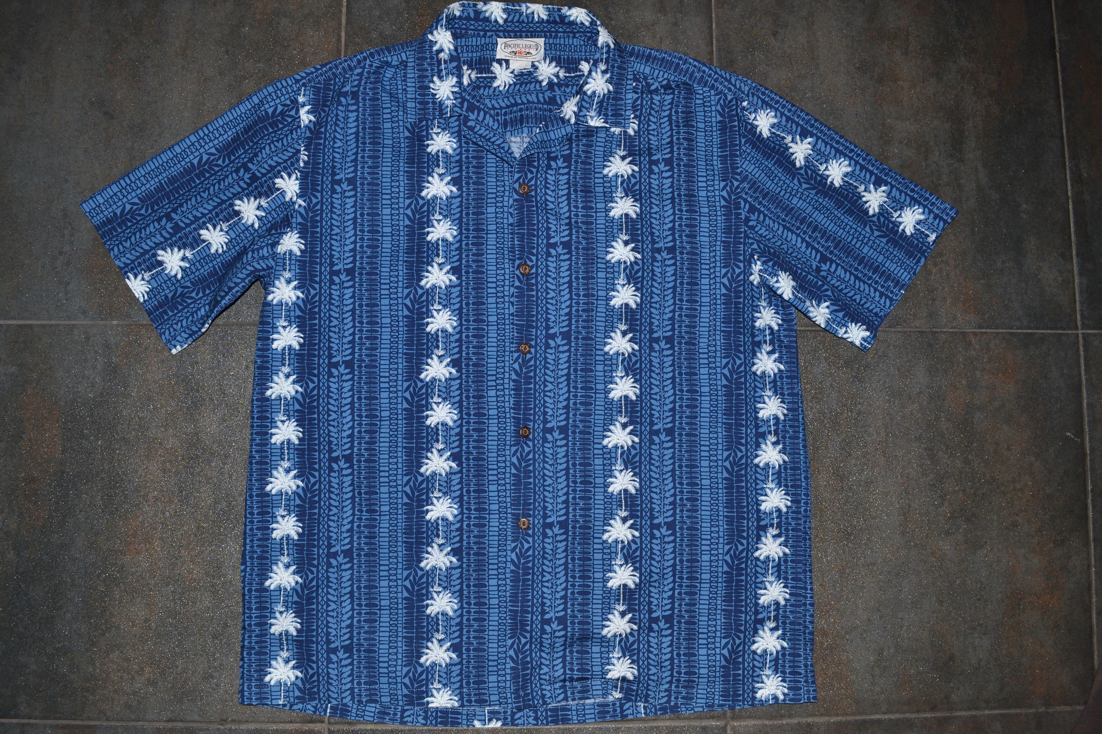 Vintage Vintage 90s Pacific Legend Palm Hawaiian Short Sleeve Shirt Size US L / EU 52-54 / 3 - 4 Thumbnail