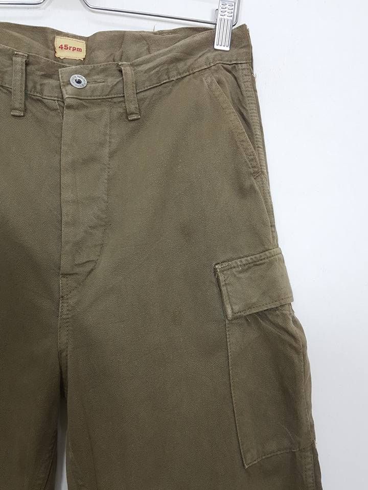 45rpm 45rpm Studio Denim Cargo Army Green Fly Button Pant Size US 30 / EU 46 - 10 Thumbnail