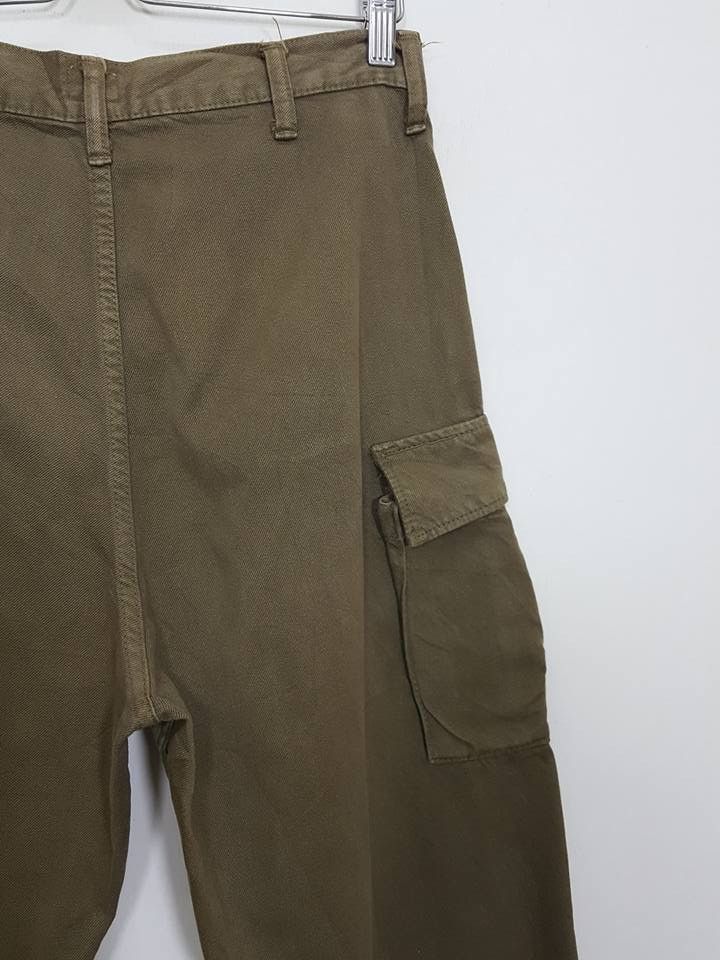 45rpm 45rpm Studio Denim Cargo Army Green Fly Button Pant Size US 30 / EU 46 - 13 Thumbnail